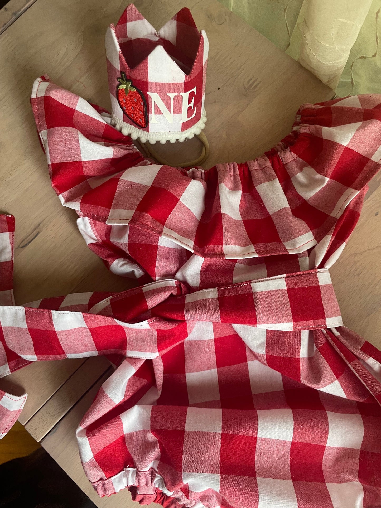 Strawberry First Birthday Outfit Berry First Birthday Theme Party Berry 1st Birthday Crown for Girl Strawberry Outfit for One Year Old