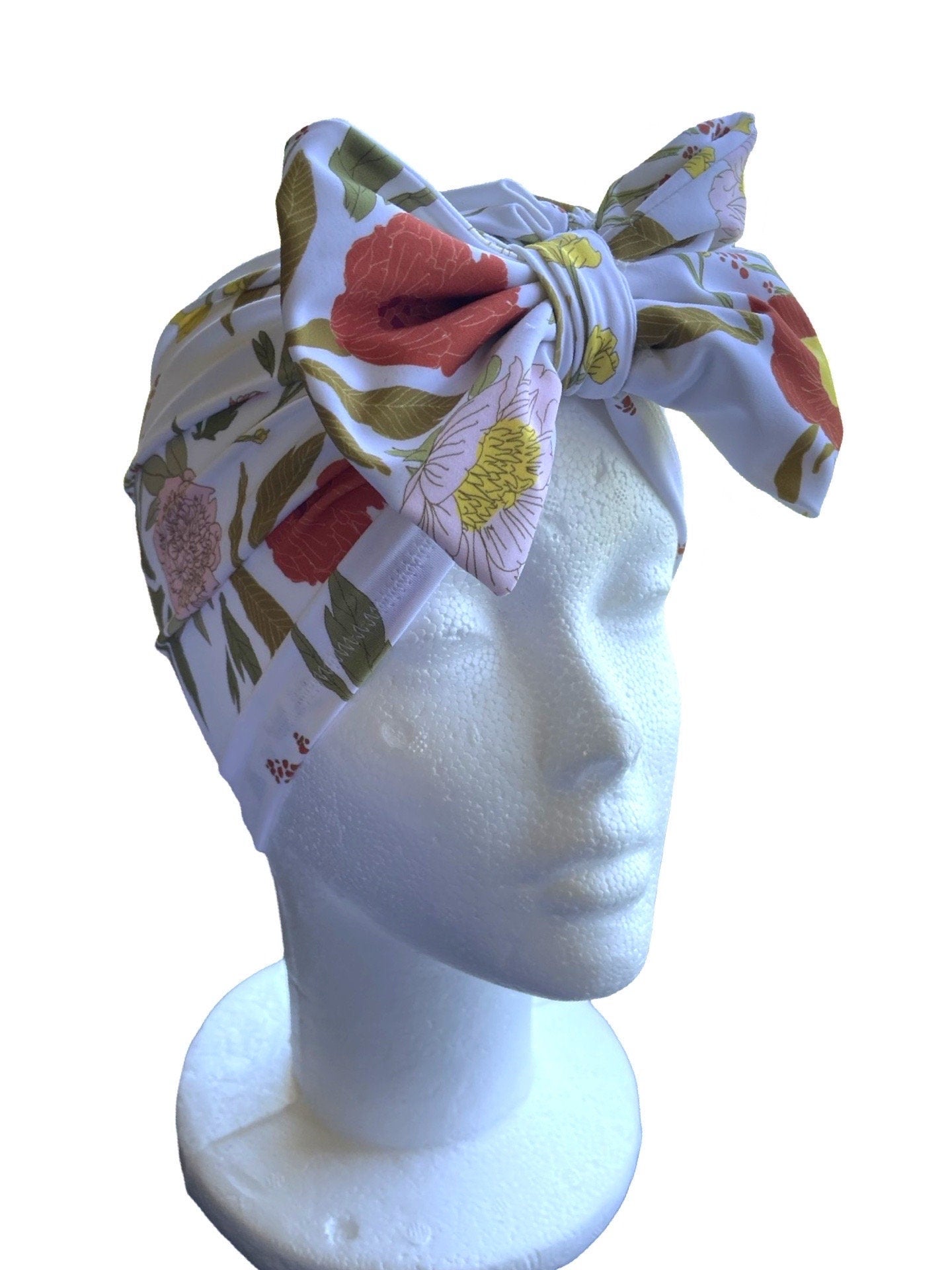 Willow Baby Swim Turban Hat | Floral Swim Cap | Baby to adult Swimsuit Headwrap