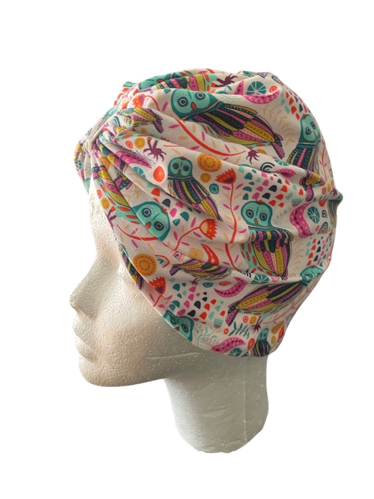 Stylish and Comfortable Pre-Tied owl mystic turban hat