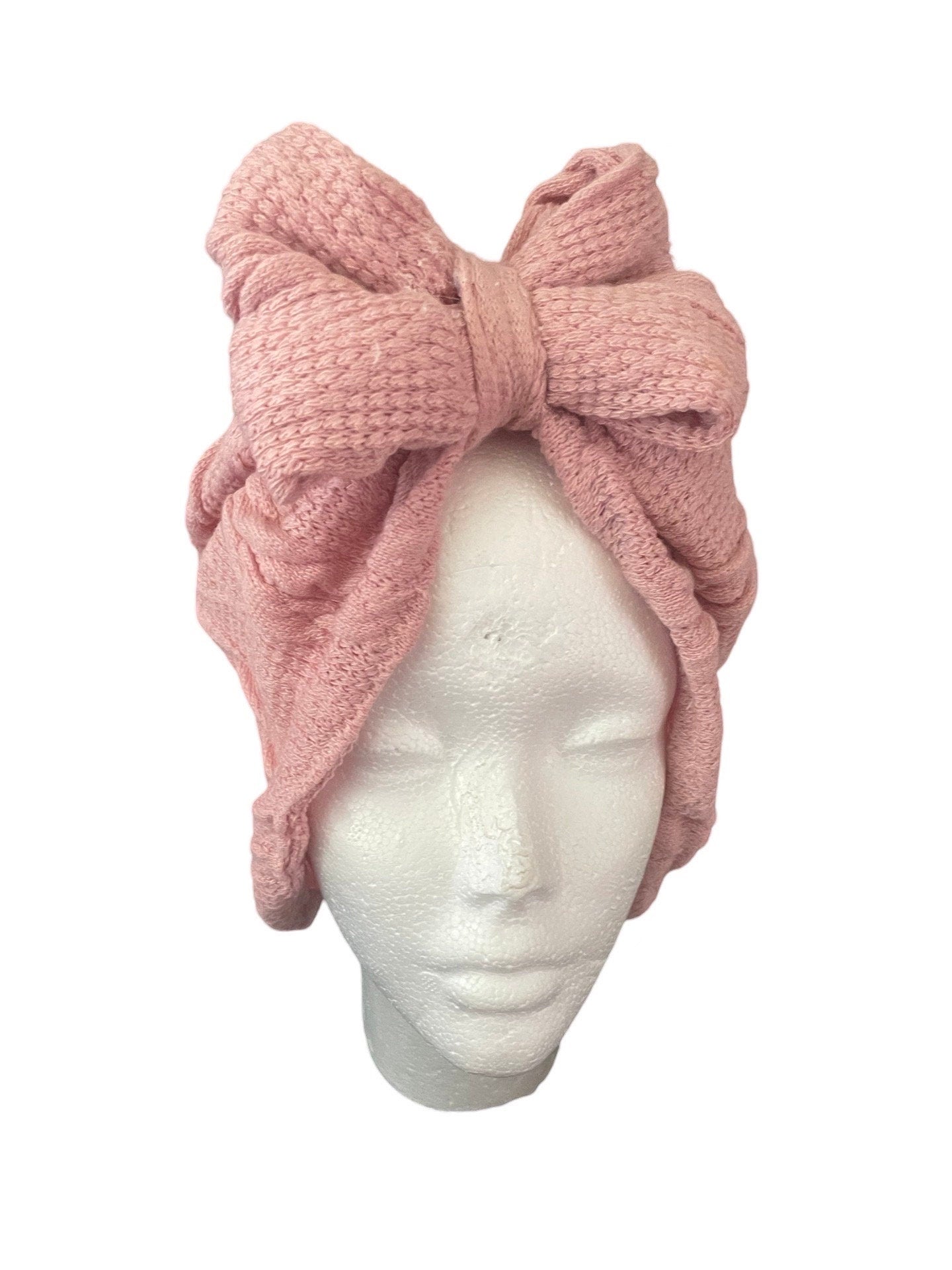 FALL | WINTER stylis and Comfortable Pre-Tied Turban, Hair Protection, Boho turban hat Cable  Knit |Headwrap|boho| chemo gift| winter hat