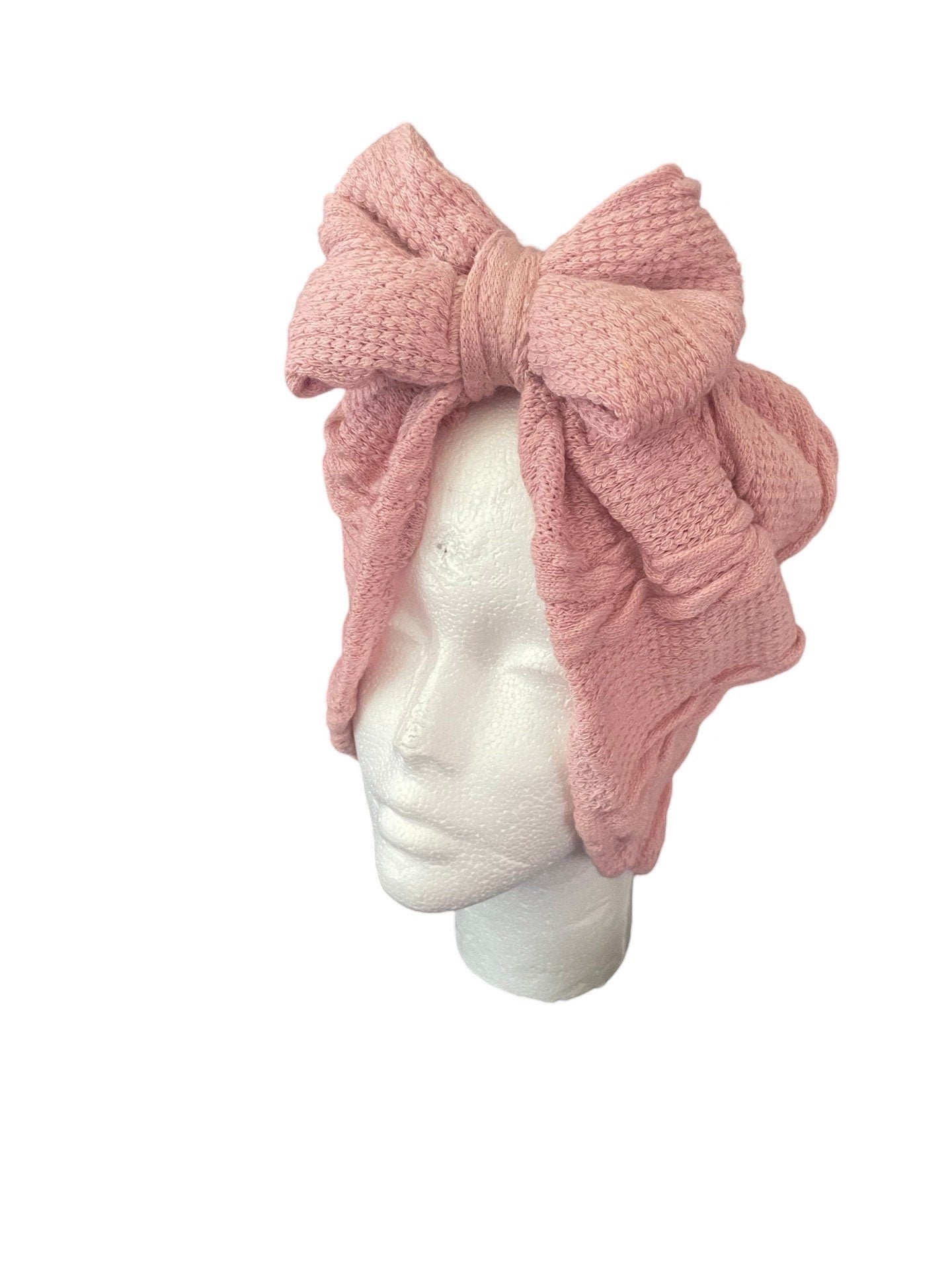 FALL | WINTER stylis and Comfortable Pre-Tied Turban, Hair Protection, Boho turban hat Cable  Knit |Headwrap|boho| chemo gift| winter hat