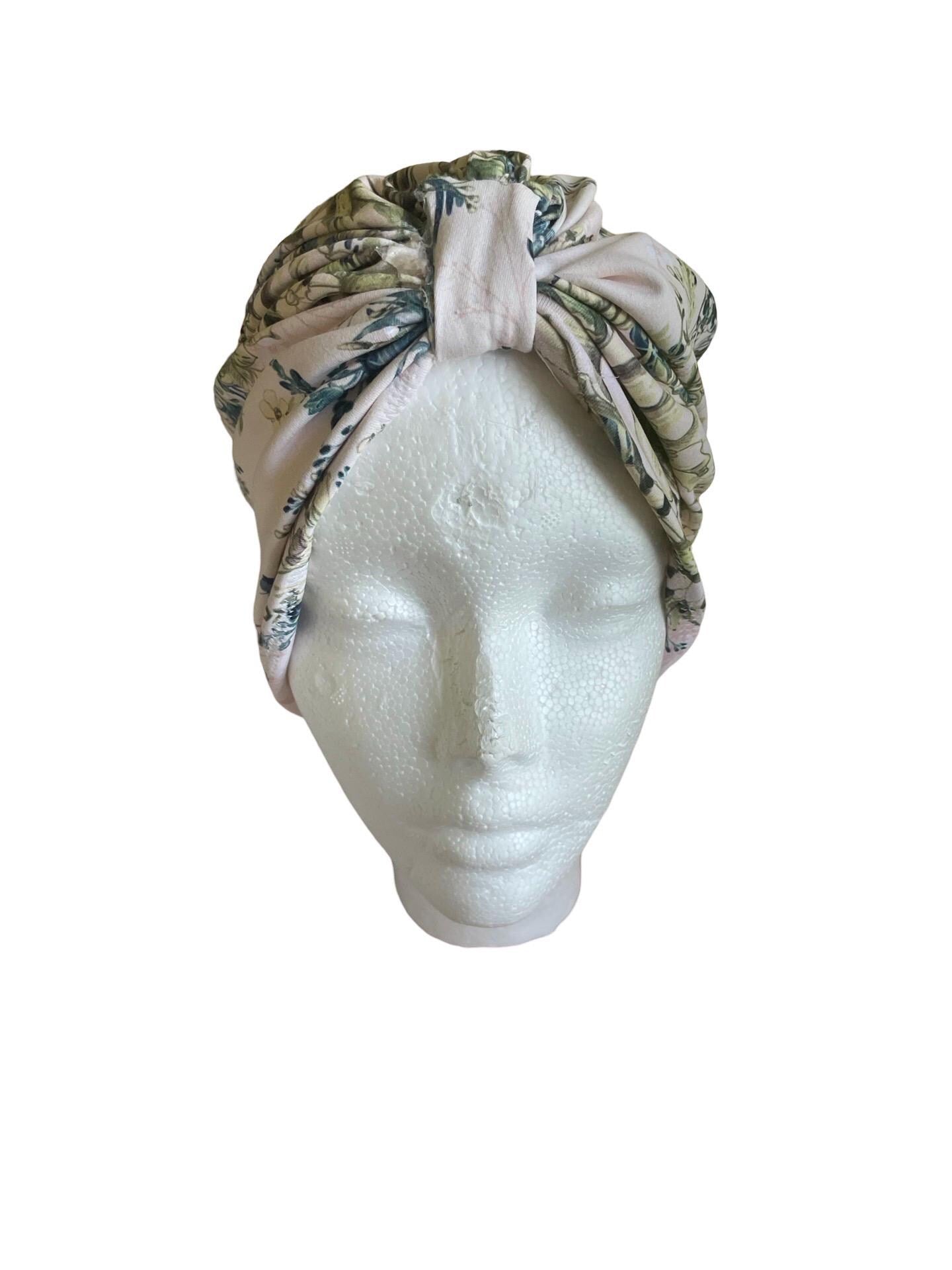 Floral Turban Headwrap | Soft Stretch Hat for babies and Women