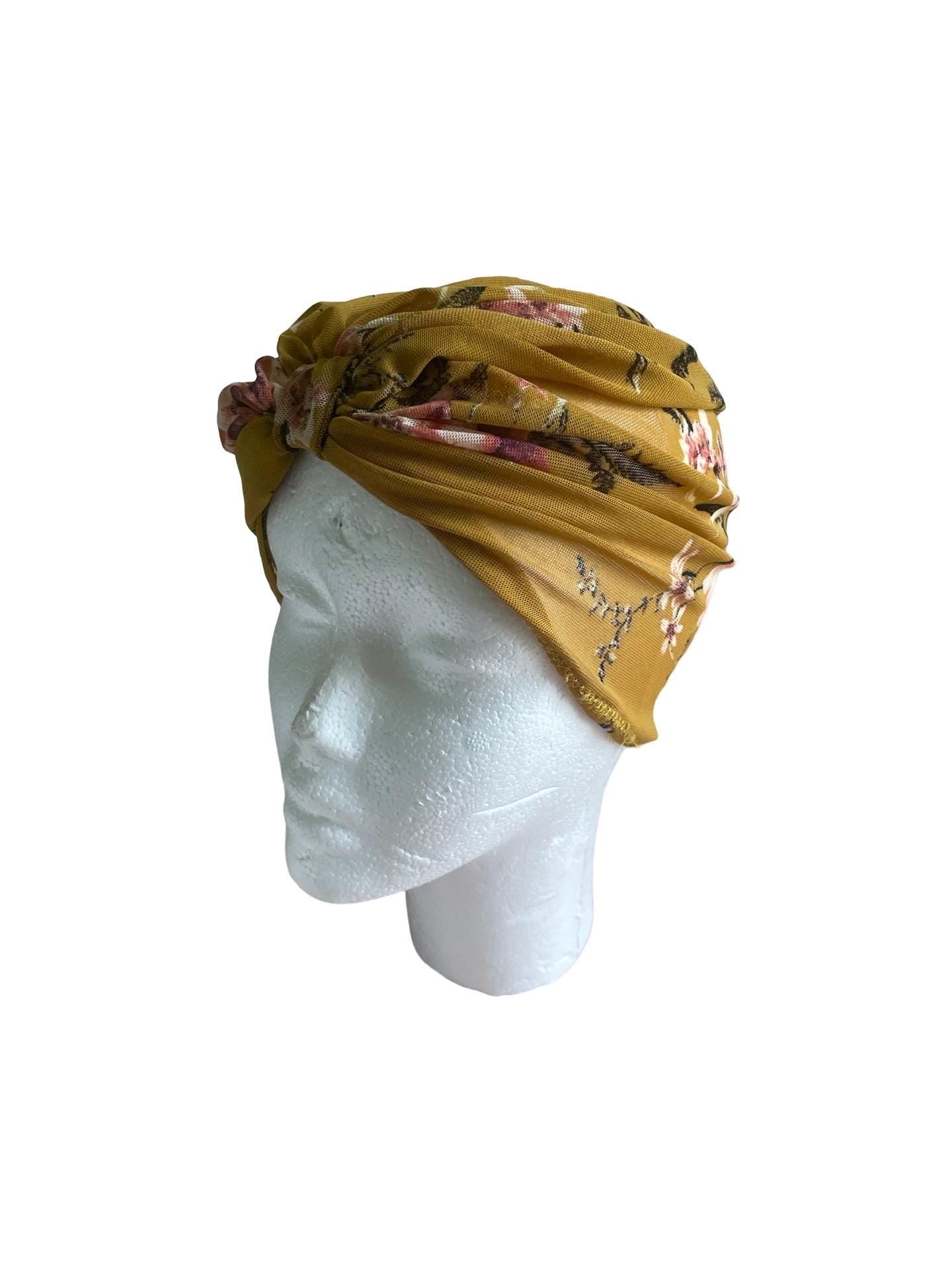 Mesh floral handmade baby and toddler turban I Summer floral mesh floral flower turban | lightweight | womens turban | headwrap