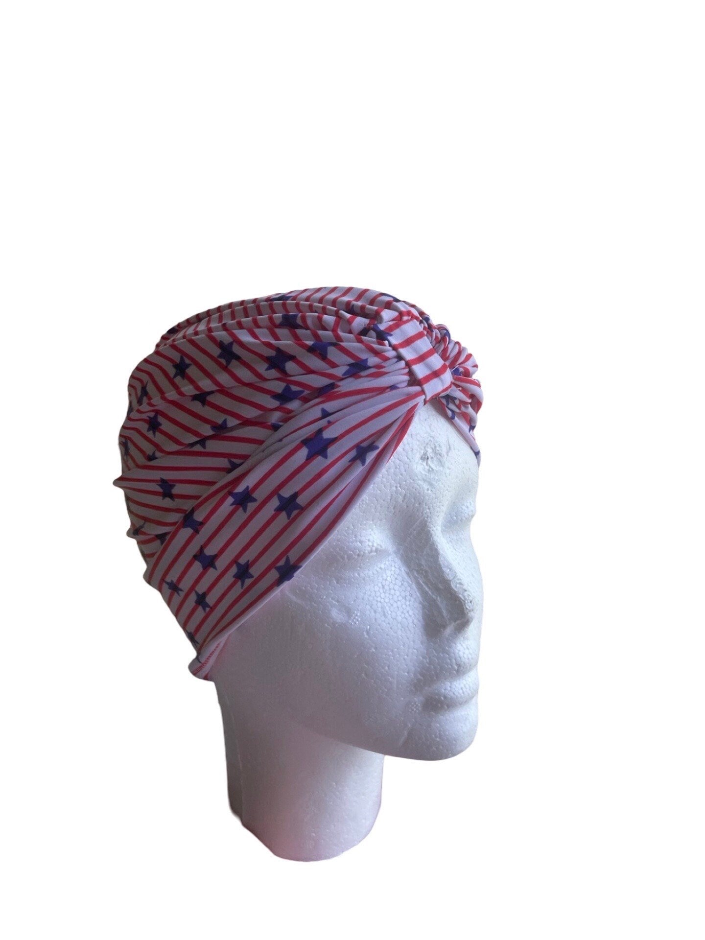 American flag swim hat patriotic turban swim cap labor day america turban USA turban americana USA swim turban women