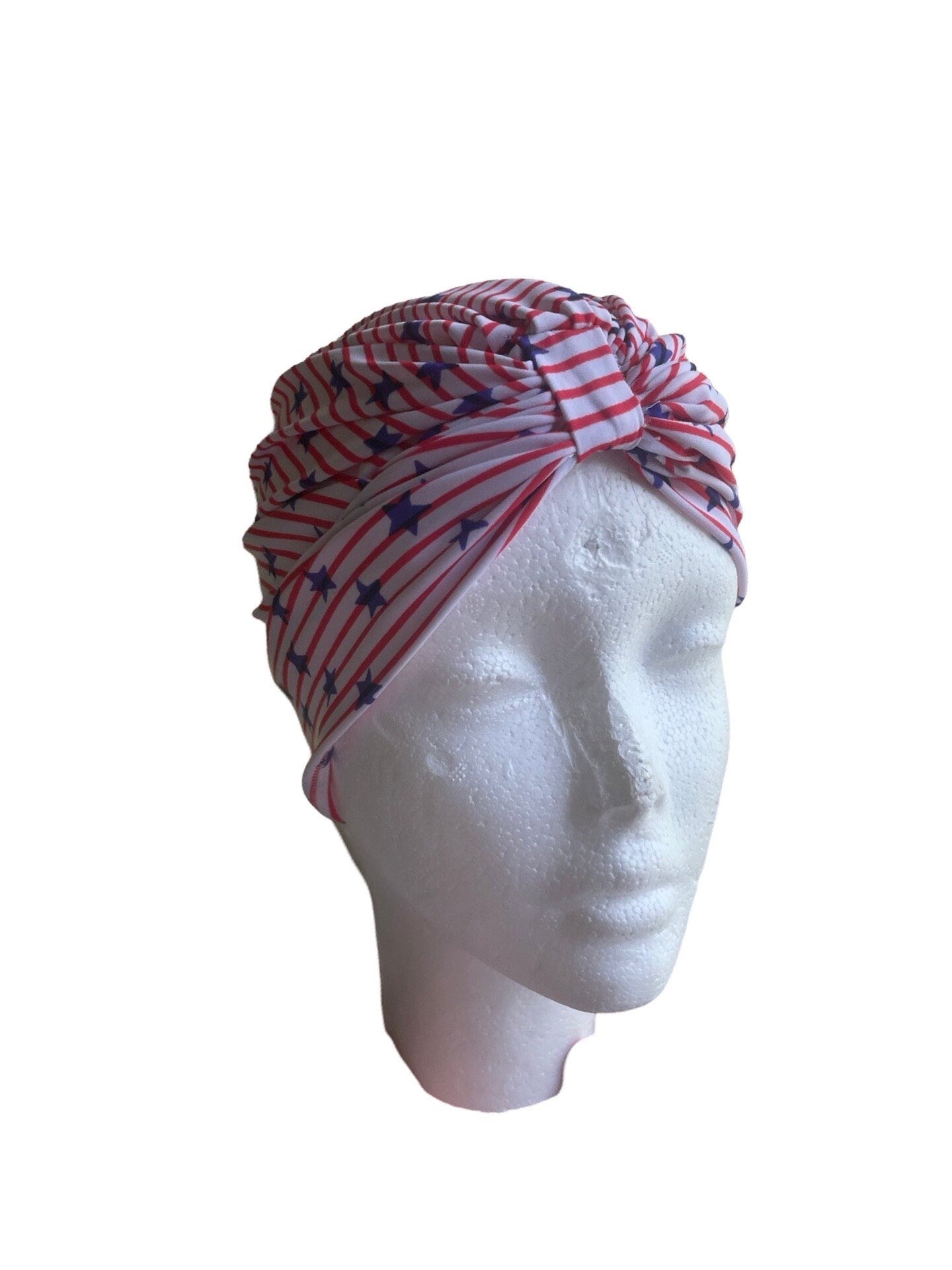 American flag swim hat patriotic turban swim cap