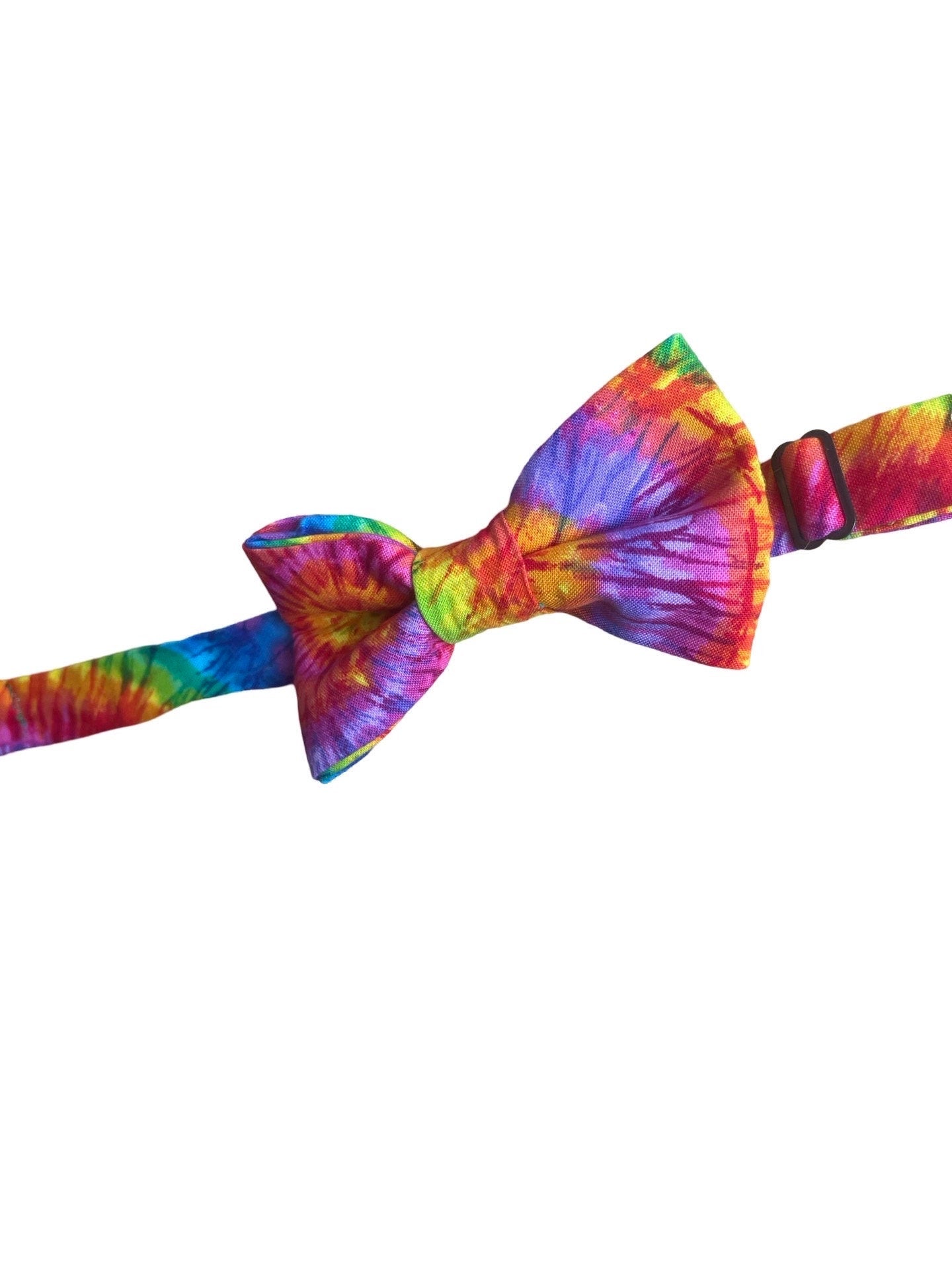 Tie Dye Bow Tie! Cotton Bow Ties. Handmade Fun Colours & Patterns. For Parties, weddings, Work, and Groomsmen. Easy to use.
