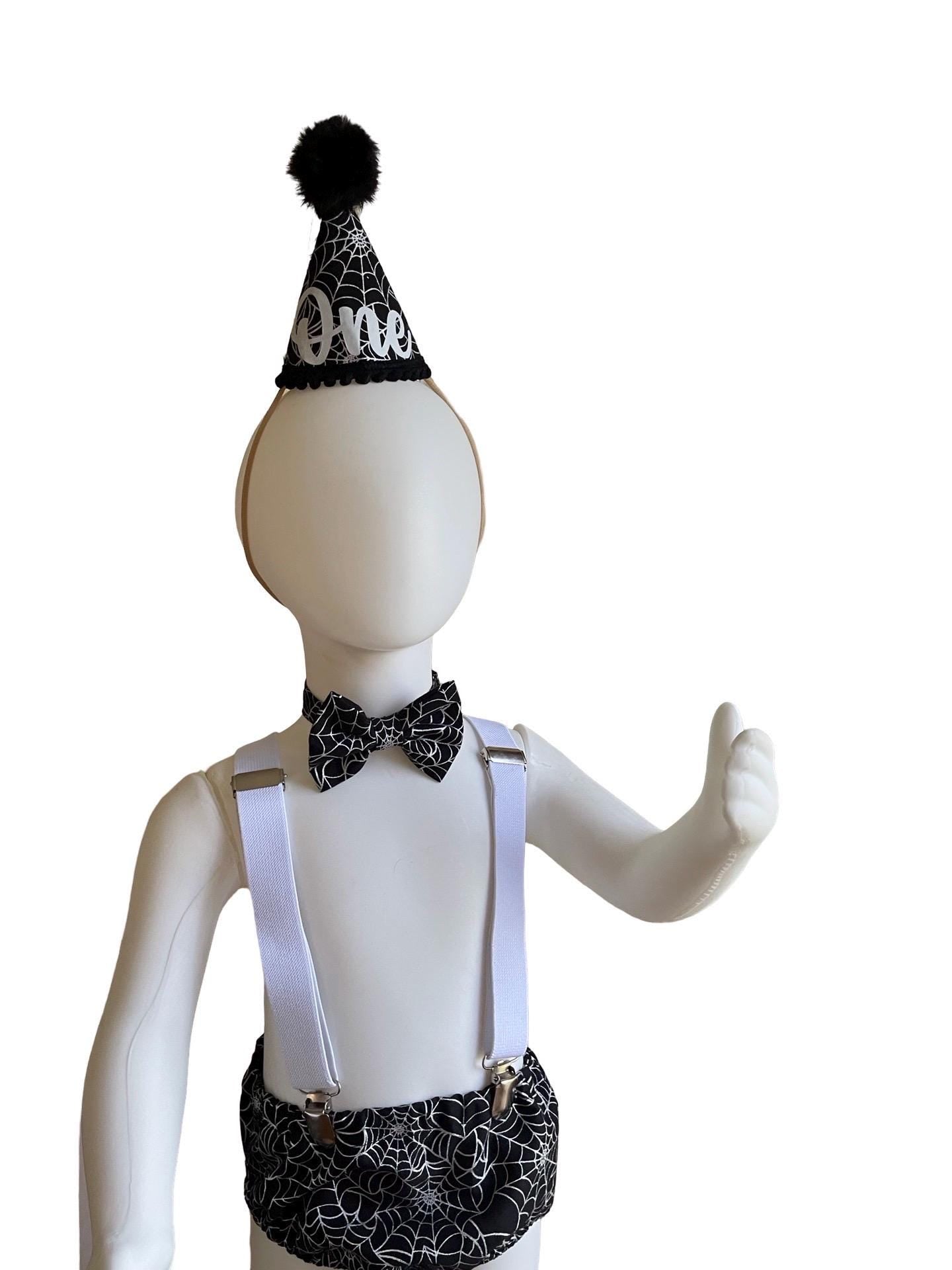 Halloween Fall First Birthday, Spider Web, 1st Birthday bloomer, Boy Baby Birthday Outfit, Baby Halloween, Cake Smash Outfit, Baby October