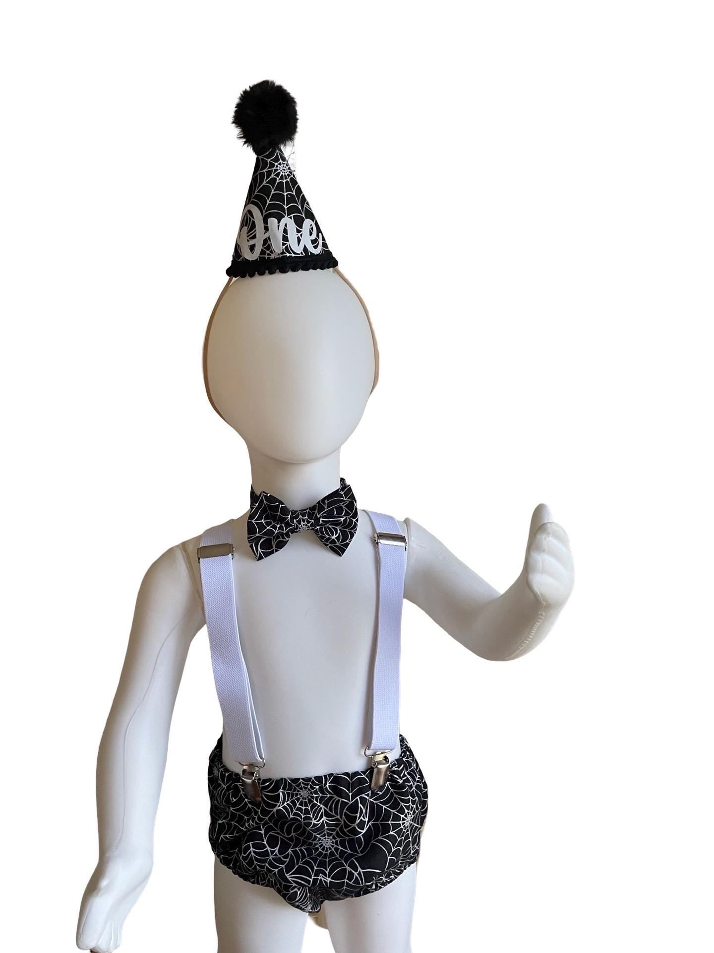 Halloween Fall First Birthday, Spider Web, 1st Birthday bloomer, Boy Baby Birthday Outfit, Baby Halloween, Cake Smash Outfit, Baby October