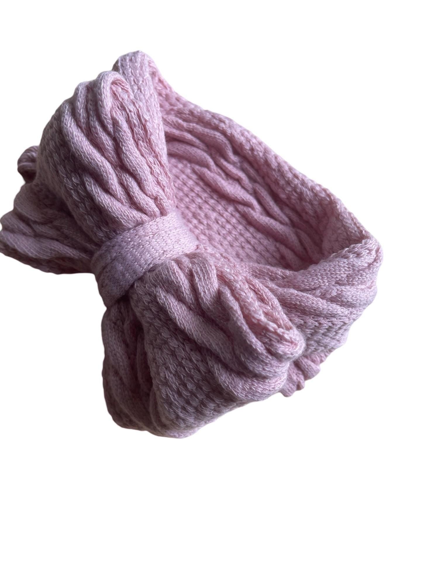 7 COLOURS Baby headbands, bow headband, warm tone bows, boho, toddler hair bows, girl hair bow, turban headband, cable knit, newborn bows