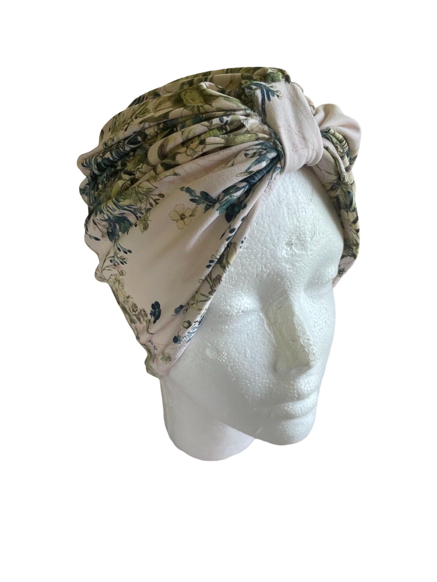 Floral Turban Headwrap | Soft Stretch Hat for babies and Women