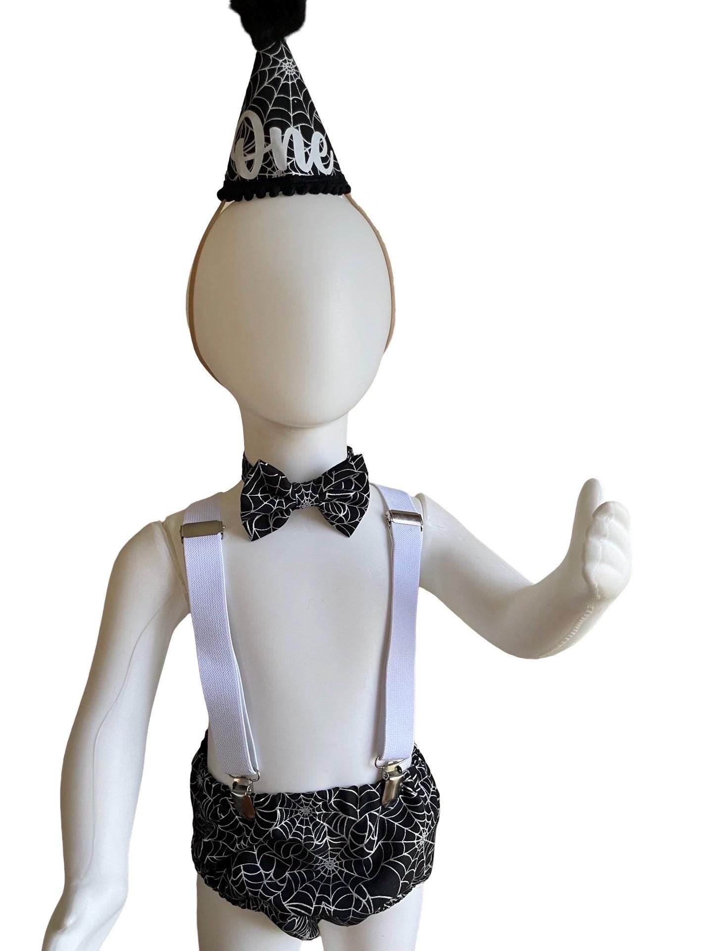 Halloween Fall First Birthday, Spider Web, 1st Birthday bloomer, Boy Baby Birthday Outfit, Baby Halloween, Cake Smash Outfit, Baby October