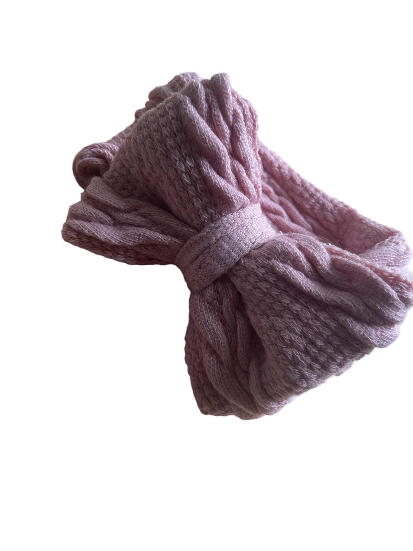 7 COLOURS Baby headbands, bow headband, warm tone bows, boho, toddler hair bows, girl hair bow, turban headband, cable knit, newborn bows