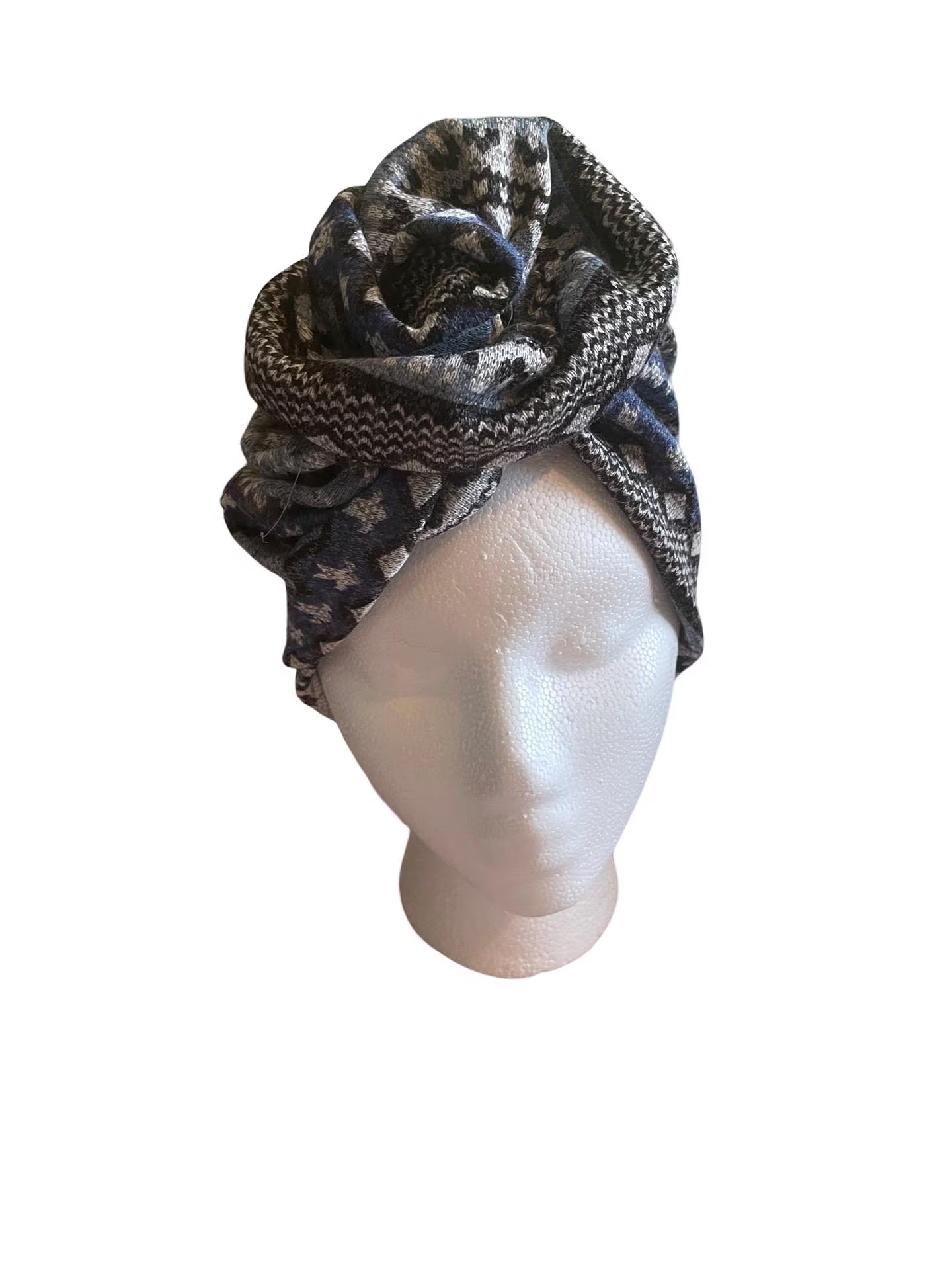 FALL | WINTER Comfortable Pre-Tied Cable knit Turban for hair protection