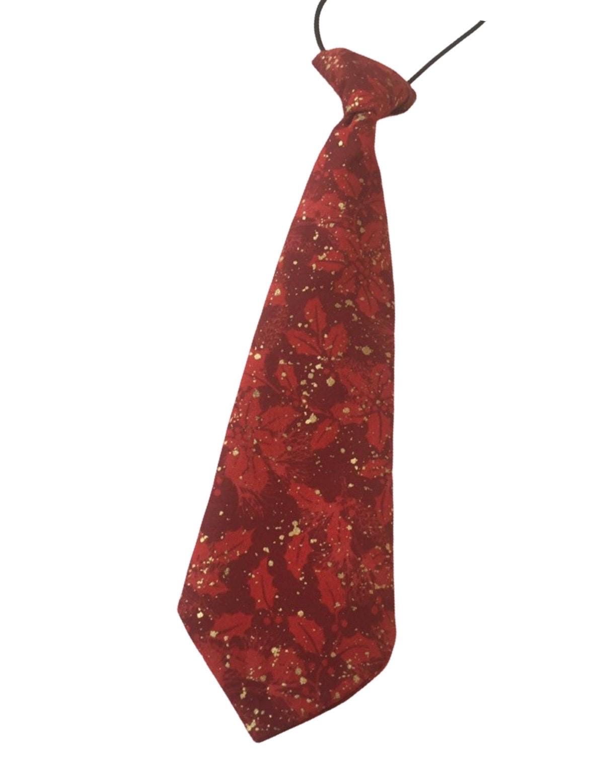 Christmas Bow tie, Christmas Holly, Pre-tied Bow tie, Red Holly on gold, Christmas Party ties, Bow ties for men, Boys bow tie, Red Bow ties