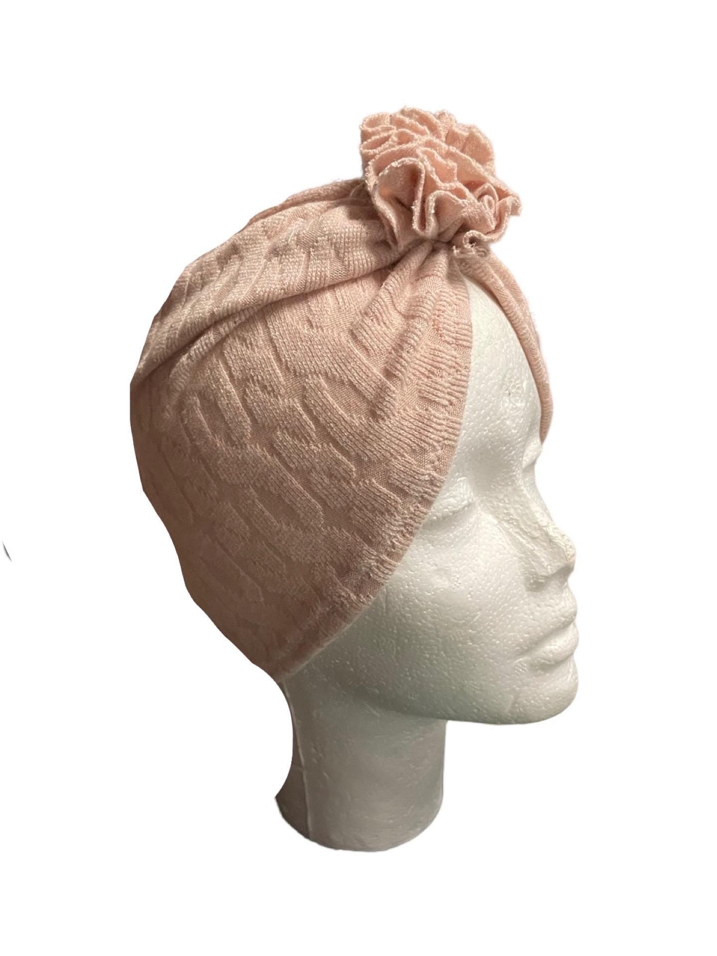 4 COLOURS Baby turban, rose turban, warm tone bows, boho, toddler hair cover, girl hair hat, turban hat, cable knit, newborn hat