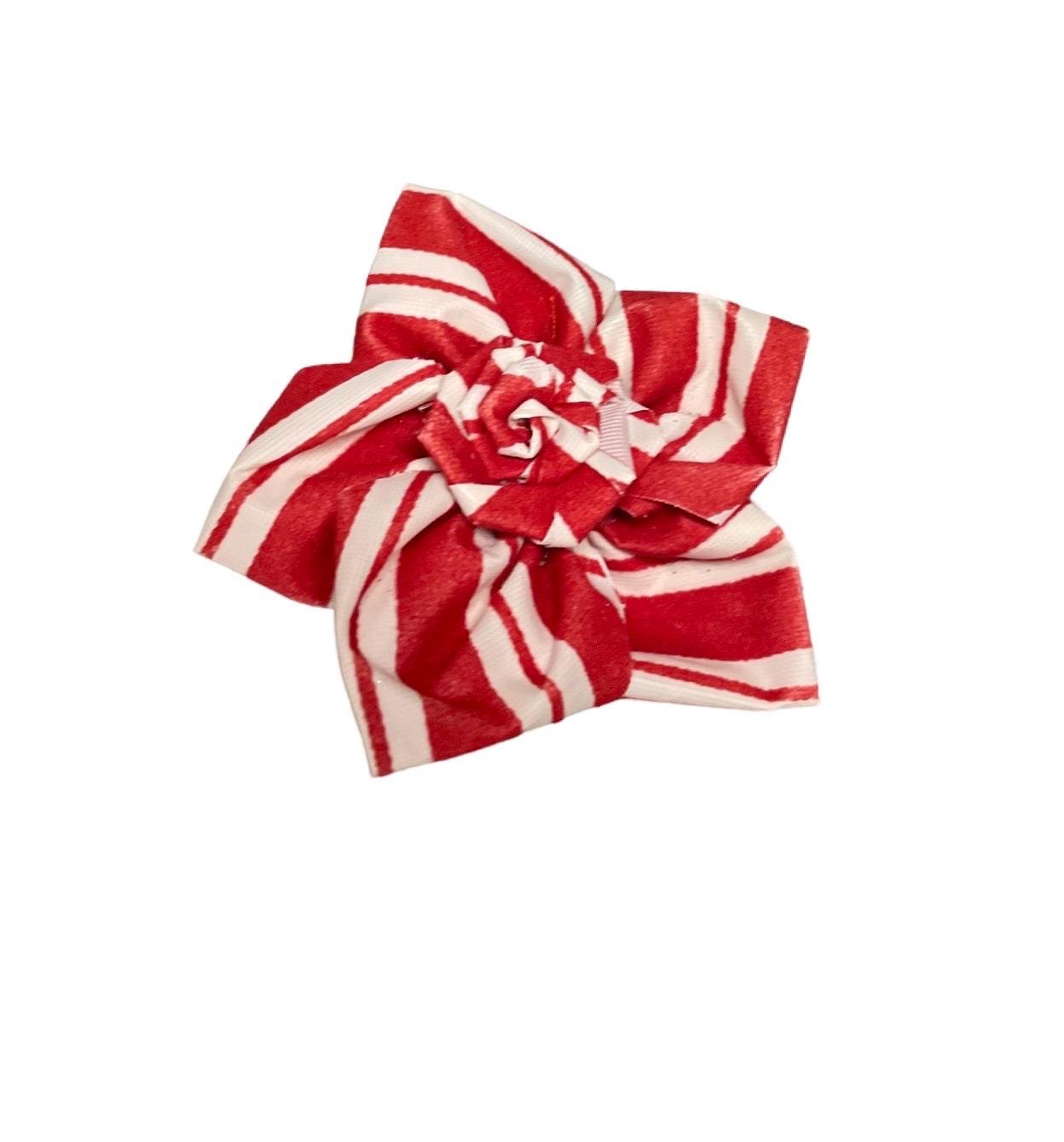 Candy cane baby headband, candy baby headband, red swirl baby headband, red and white headband, stripes baby headband, Christmas headband