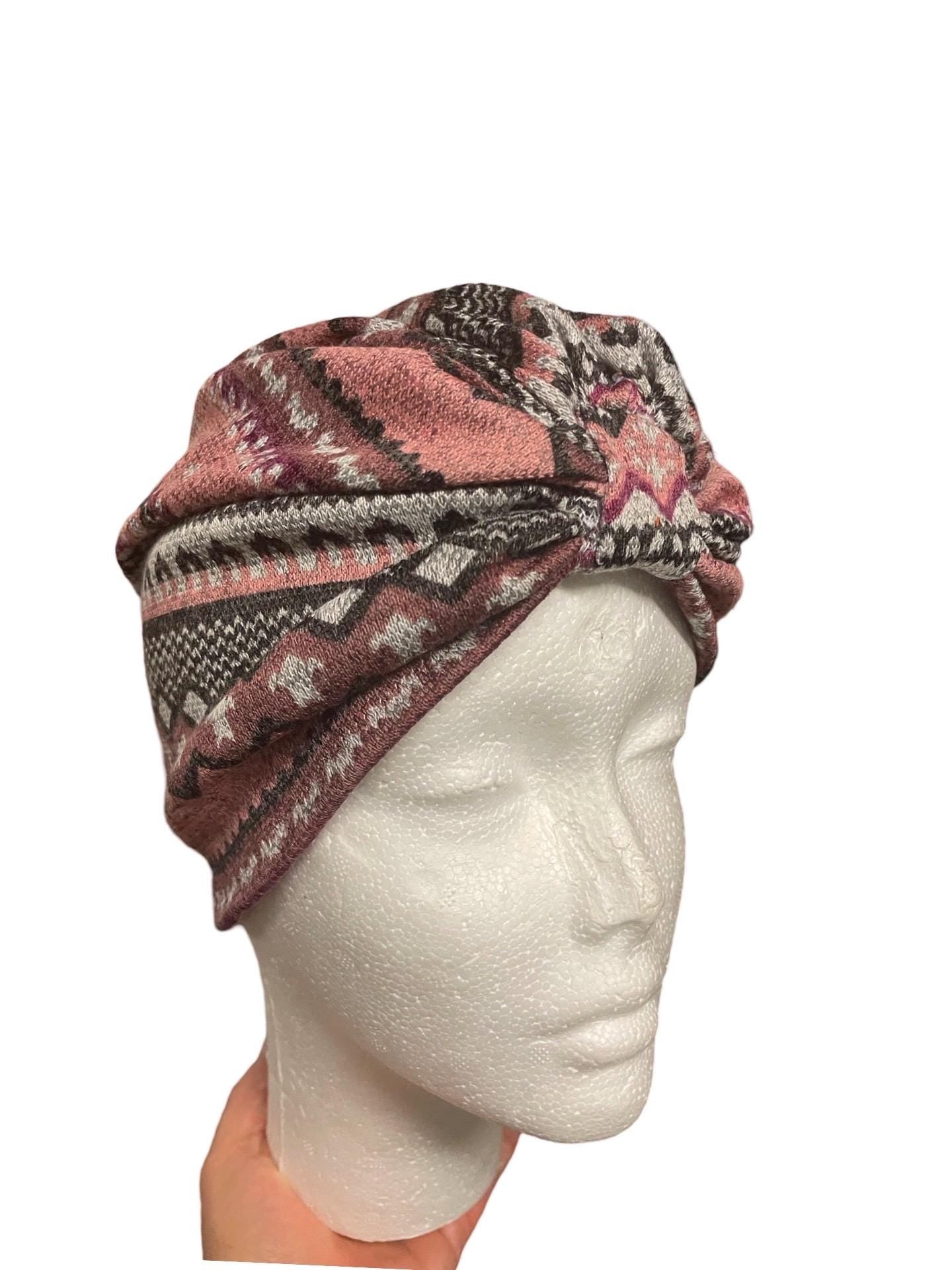 4 COLOURS Baby turban, rose turban, warm tone bows, boho, toddler hair cover, girl hair hat, turban hat, cable knit, newborn hat