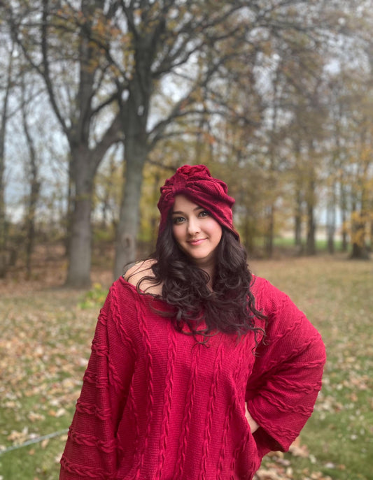 Heritage Lounging Sweater | Wide Sleeved Sweater | Batwing Sleeve | Cable knit sweater | Doleman Style | Bell Sleeves