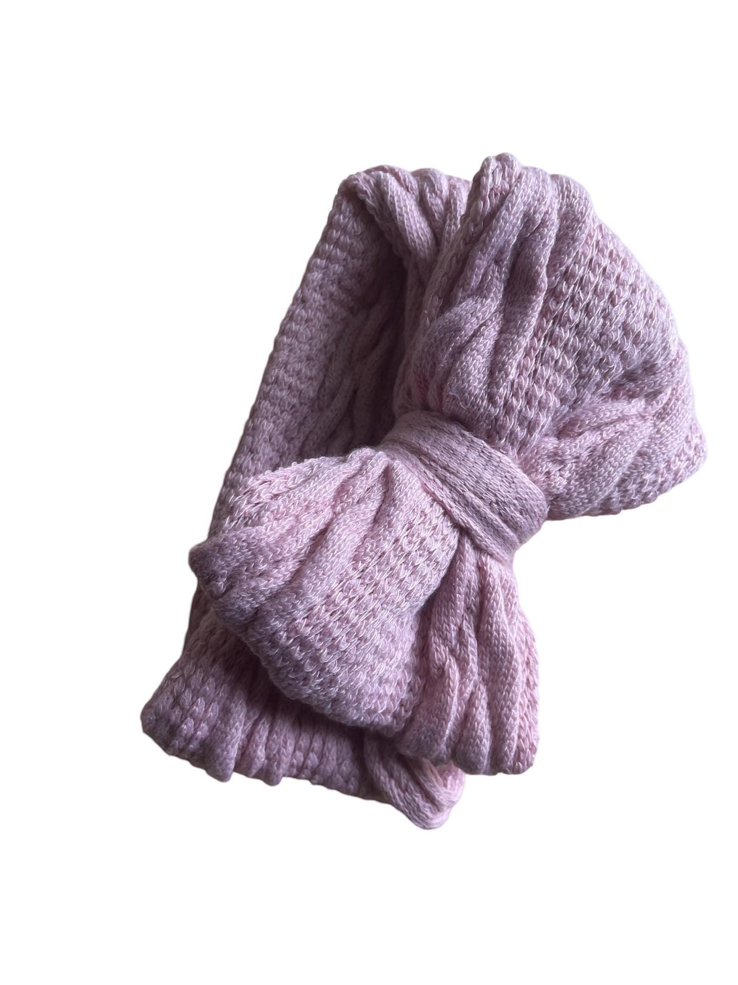 7 COLOURS Baby headbands, bow headband, warm tone bows, boho, toddler hair bows, girl hair bow, turban headband, cable knit, newborn bows