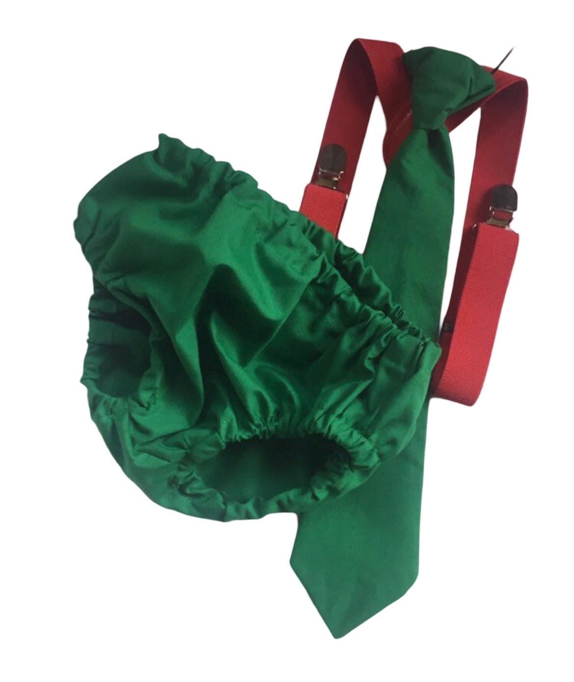 Boy Cake Smash Outfit, Boy 1st birthday Outfit, Boys first birthday,Cake Smash Set, Tie and Diaper Cover, Baby Necktie, Christmas set, Green