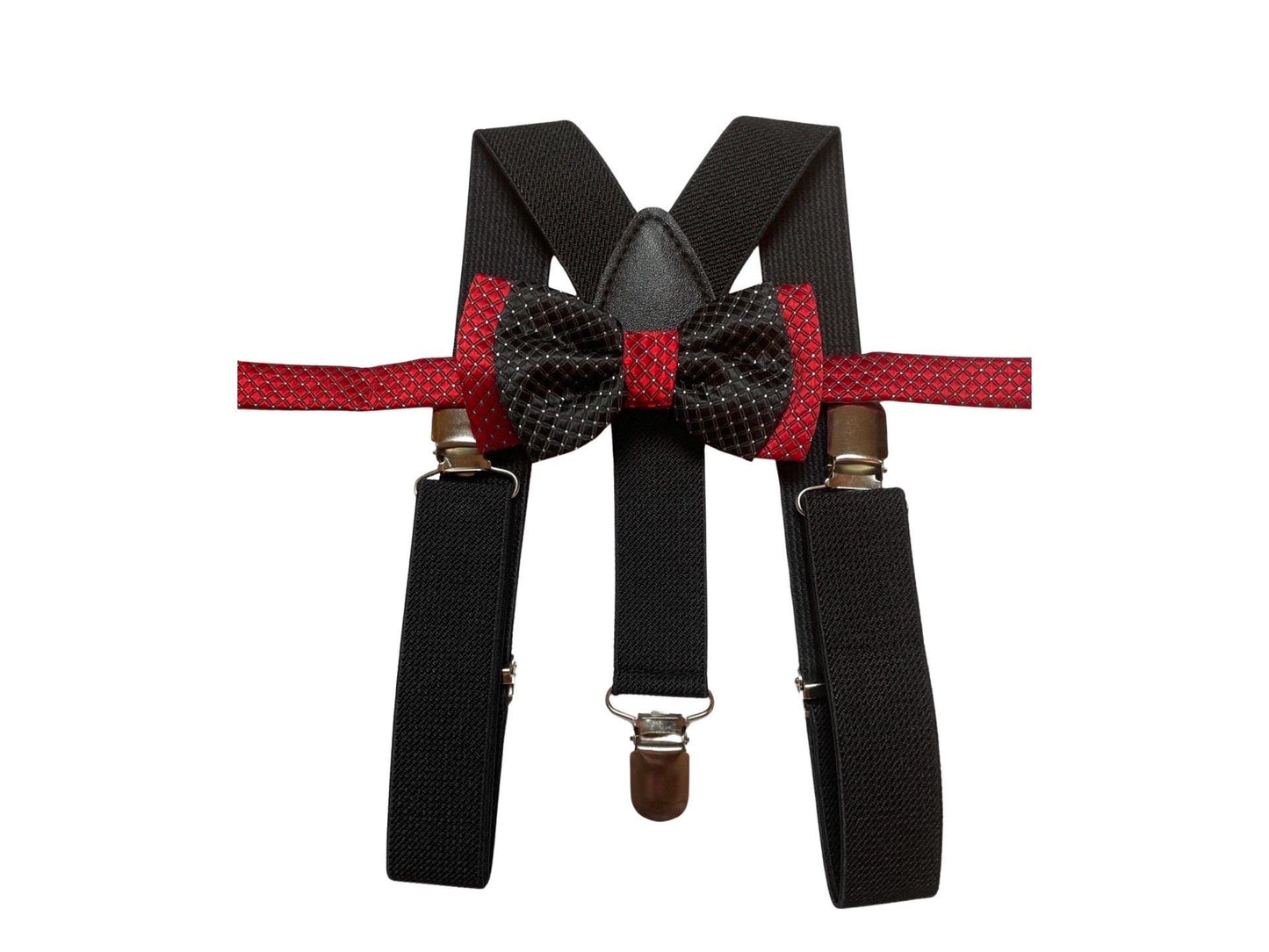 Black Bow Tie & Black Suspender Set --- PERFECT for Ring Bearer Outfit, Page Boy Outfit, Black Bow Tie, Cake Smash, Boy Gift,Fall Wedding