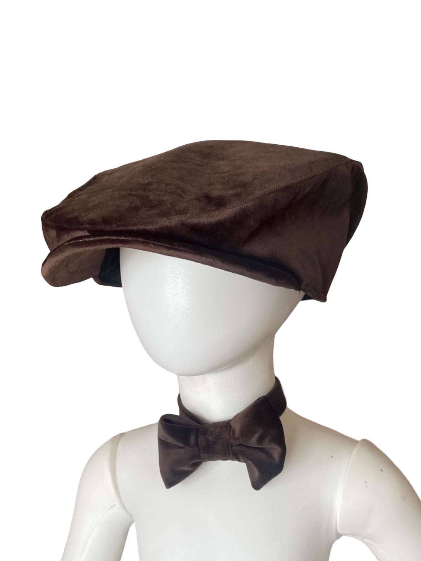 Brown Velvet Flat Cap,Ascot ivy,Cabbie Hat,Newsboy Cap,Velvet cap,Irish flat cap, Duckbill Cap,Peaky Blinders Hat,Fathers Day Gift
