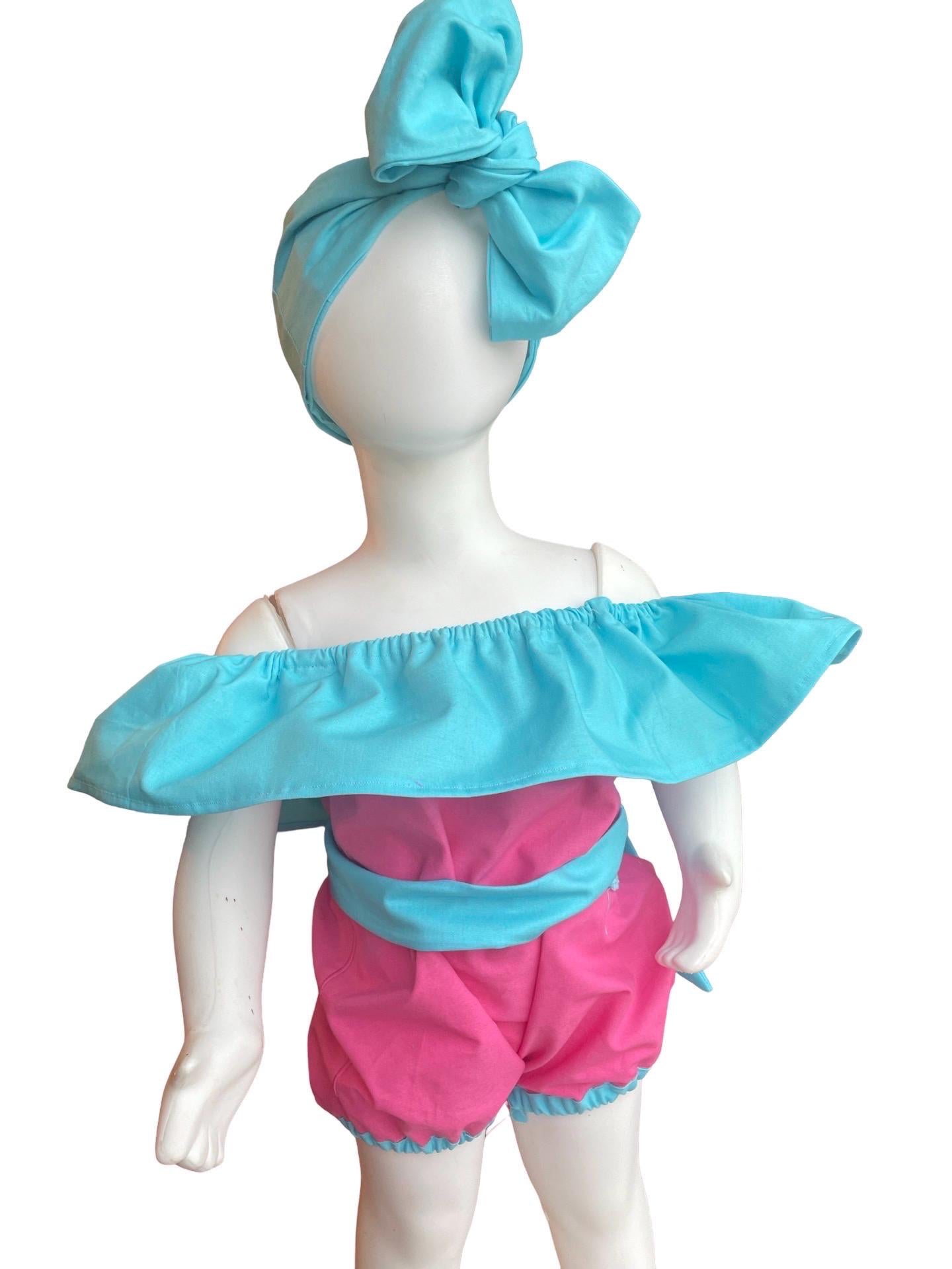 Baby Girl Easter Outfit, Easter Romper Toddler, Bunny Rabbit, Bow Headband, My First Easter, Blue and pink Romper, Happy Easter, Spring Gift