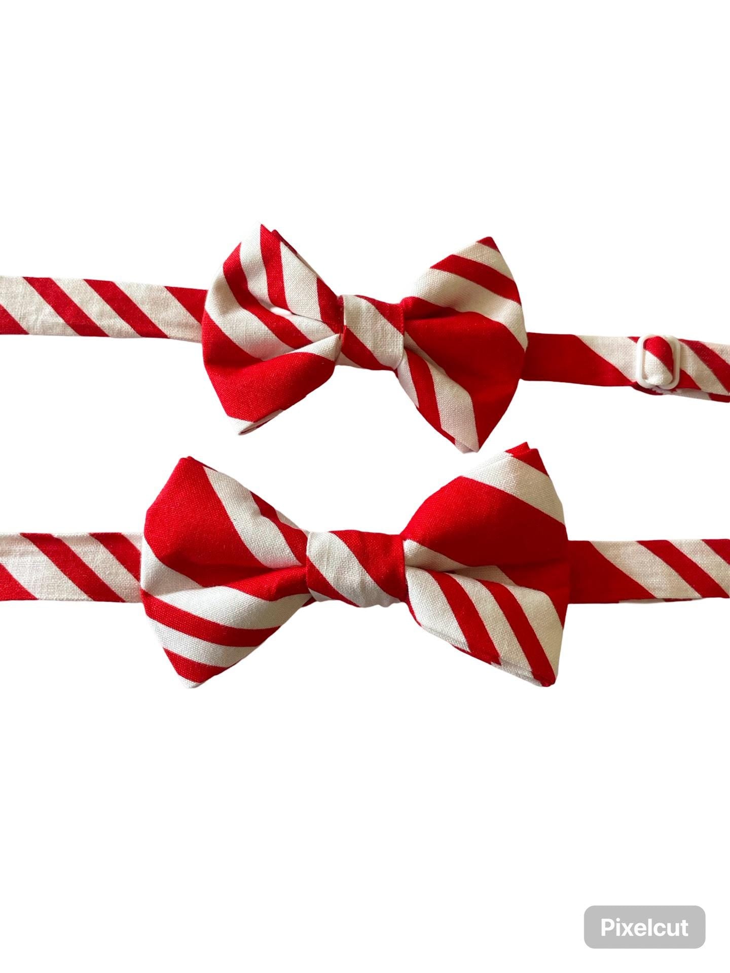 Christmas Pattern Bow Tie,Candy cane Bow tie,Christmas Tree Bow Ties, Men's Bow tie,Bow Ties For Men,Christmas Gifts,Party Bow tie,Bow ties