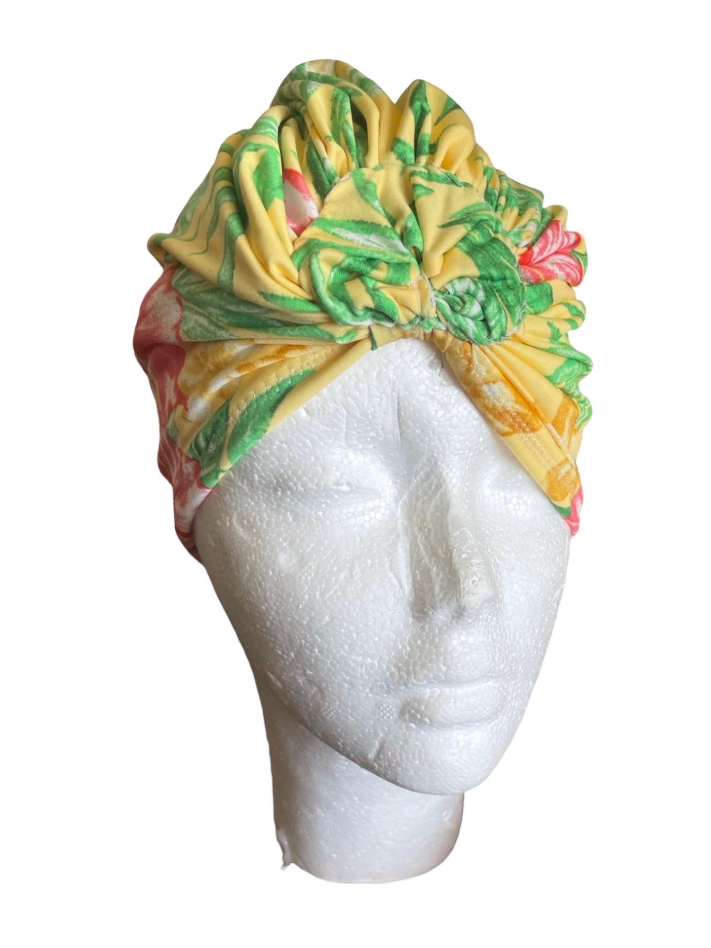 Baby Swim Turban Hat, Baby Swim Hat, Baby Swimsuit, Baby Girl Swim Turban, Baby Swim Cap, Swim Hat, Swim Cap, Baby Girl Swim, tropical, vaca