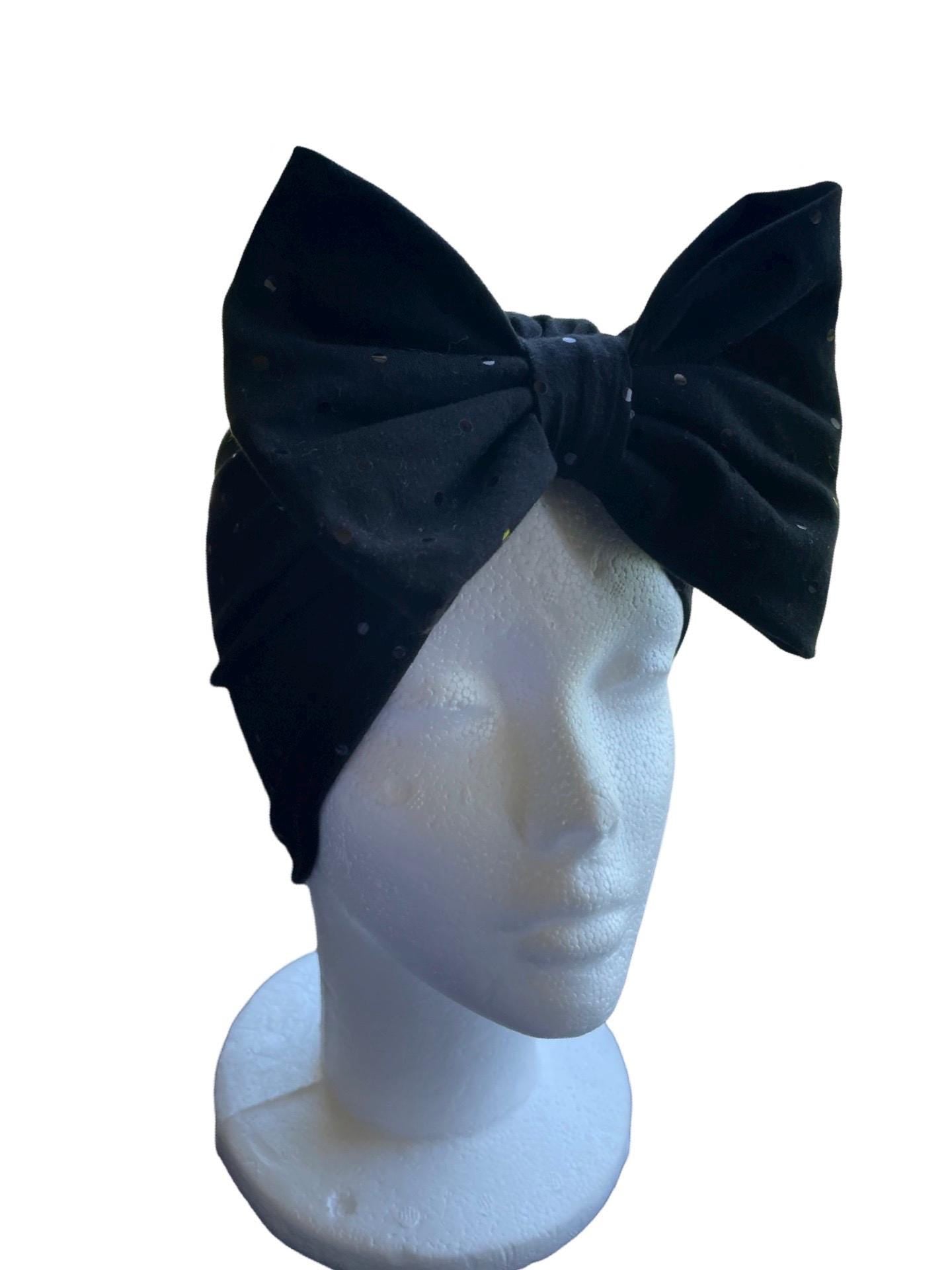 Black jersey turban hat / newborn baby turban hat / kids turban hat / toddler turban hat / jersey turban / hipster baby
