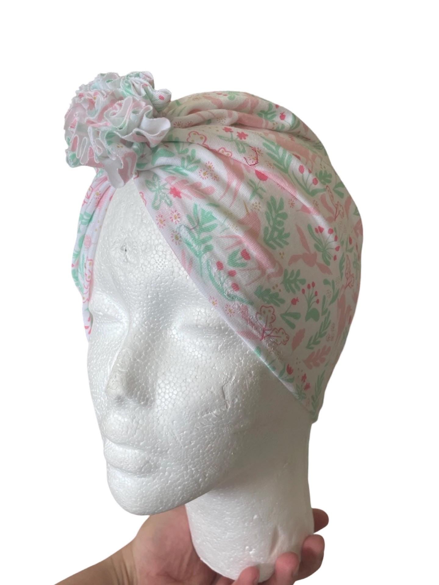 Unicorn Turban Ruffle Hat – Baby Girl Headwrap