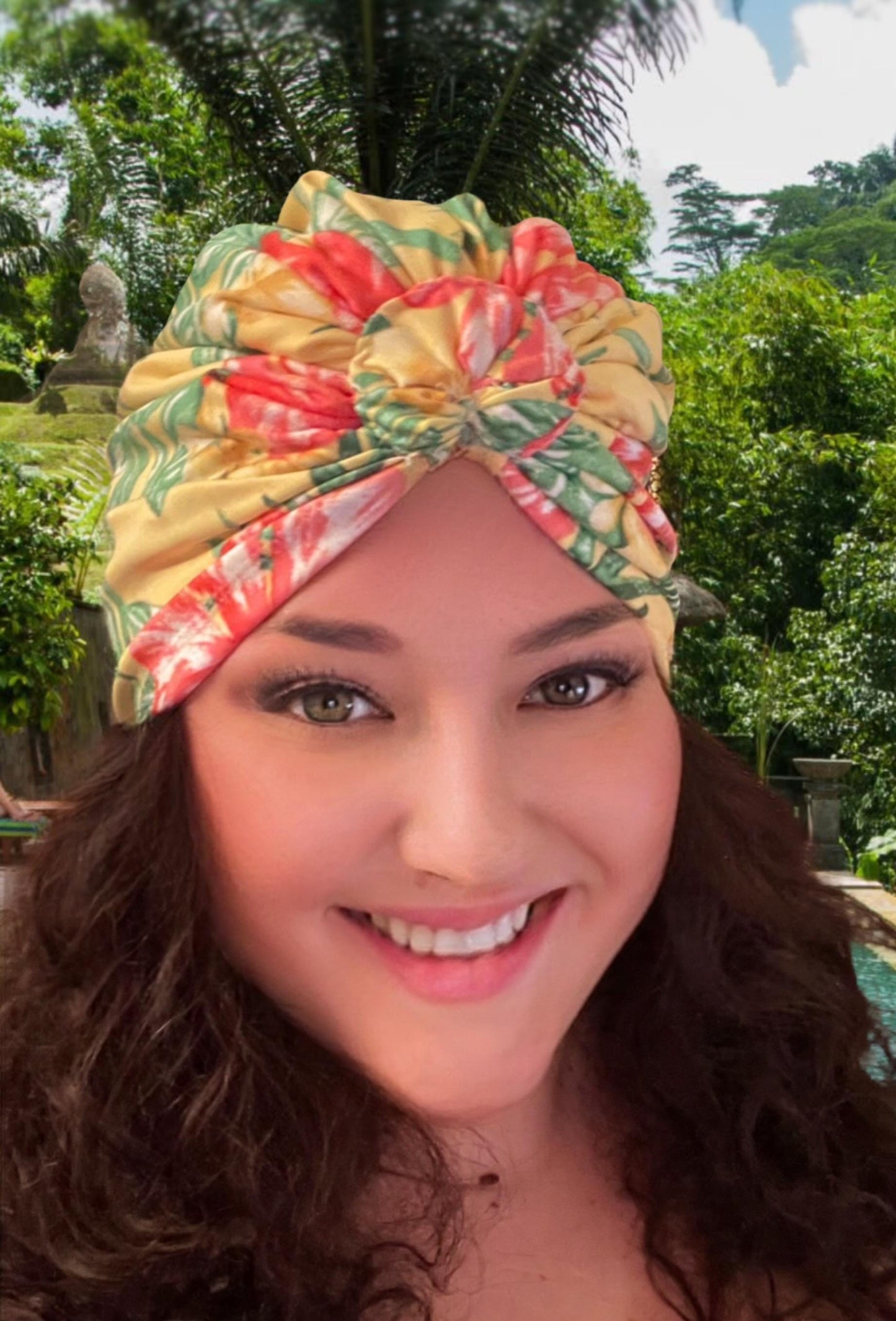 Baby Swim Turban Hat, Baby Swim Hat, Baby Swimsuit, Baby Girl Swim Turban, Baby Swim Cap, Swim Hat, Swim Cap, Baby Girl Swim, tropical, vaca