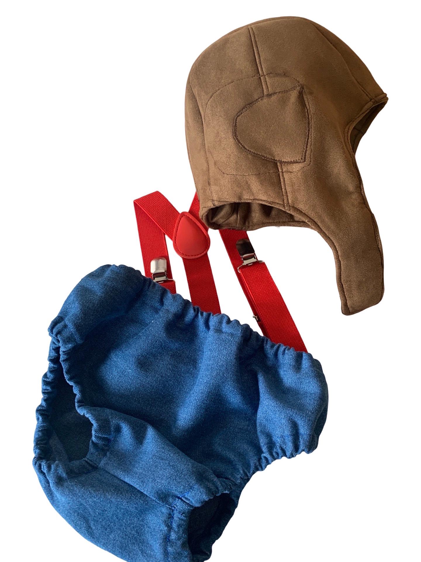 Aviator pilot sitter set - baby boy photo prop - baby clothes - vintage style - pilot cap - cake smash outfit - navy