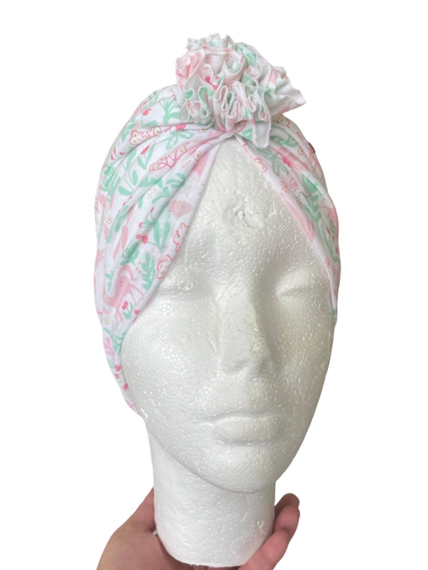 Unicorn Turban Ruffle Hat – Baby Girl Headwrap