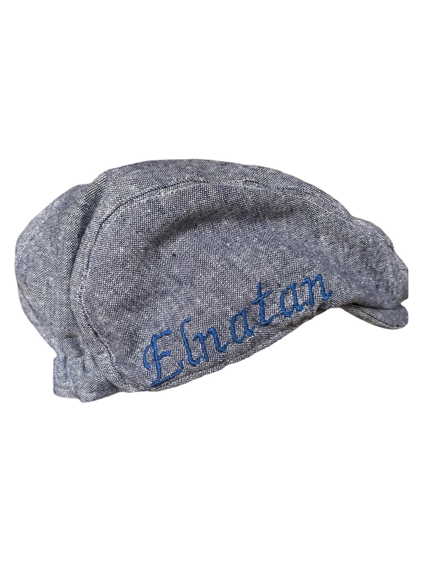 Custom Initials Hats, Embroidered Flat Cap, Personalized Dad Cap, Cotton summer flatcap Monogram Hats, Monogrammed Caps, Gifts for Friends