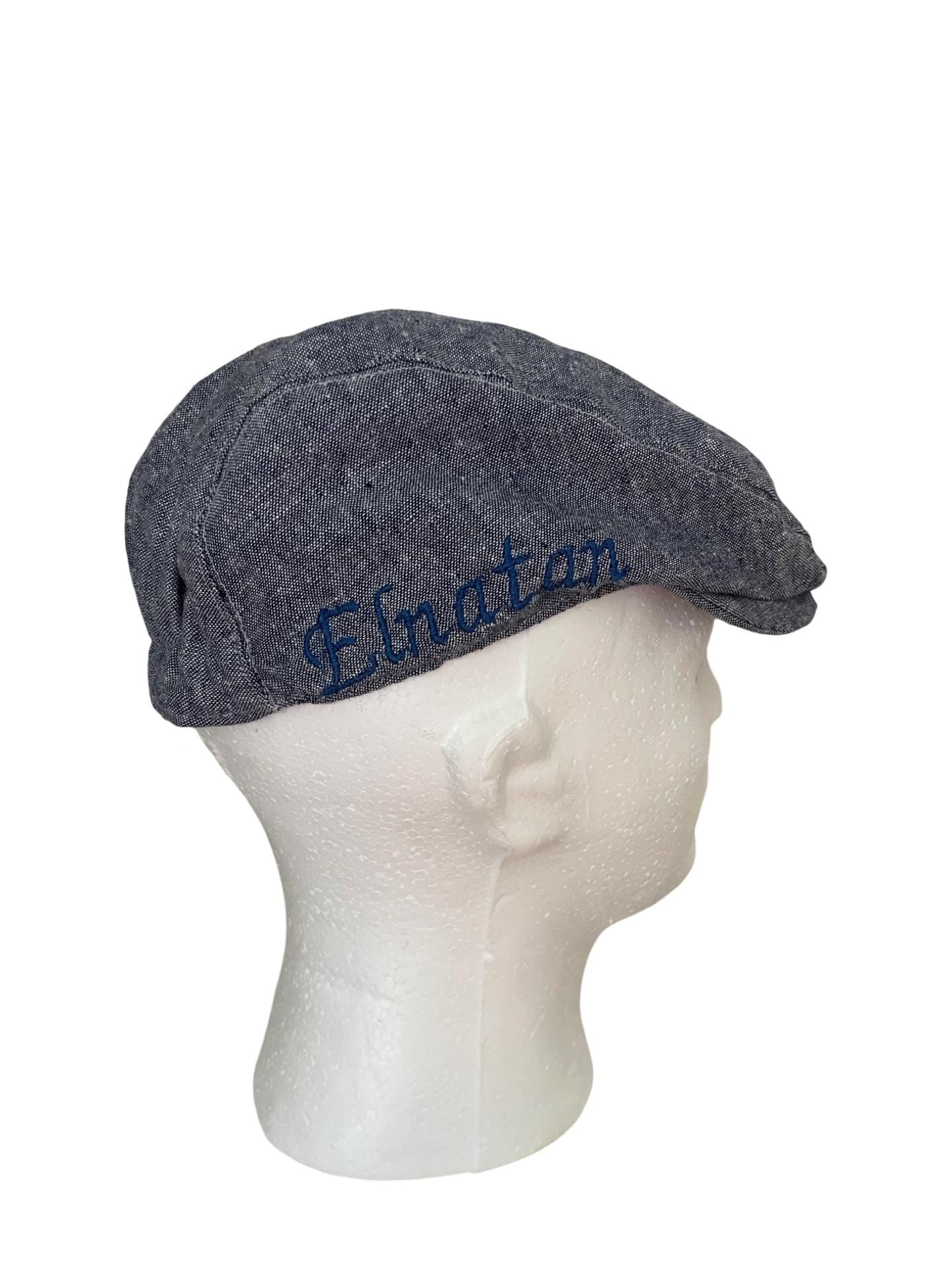 Custom Initials Hats, Embroidered Flat Cap, Personalized Dad Cap, Cotton summer flatcap Monogram Hats, Monogrammed Caps, Gifts for Friends