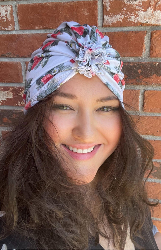 Strawberry handmade turban I Handmade summer baby and toddler turban I Summer strawberry handmade turban
