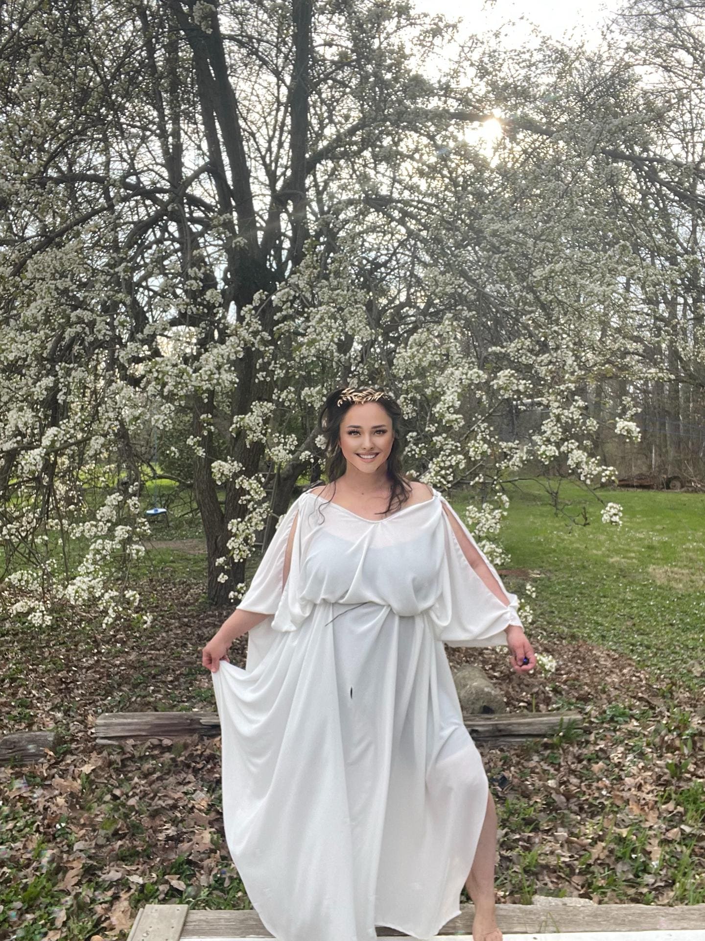 Long Summer Dress, Boho Dress, Wedding Dress, Goddess Dress, Bridesmaid Dress, Slit Summer Dress, Beach Dress, Gift for her