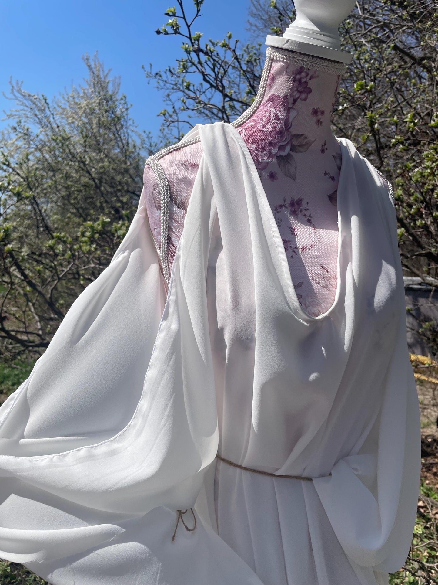 Long Summer Dress, Boho Dress, Wedding Dress, Goddess Dress, Bridesmaid Dress, Slit Summer Dress, Beach Dress, Gift for her