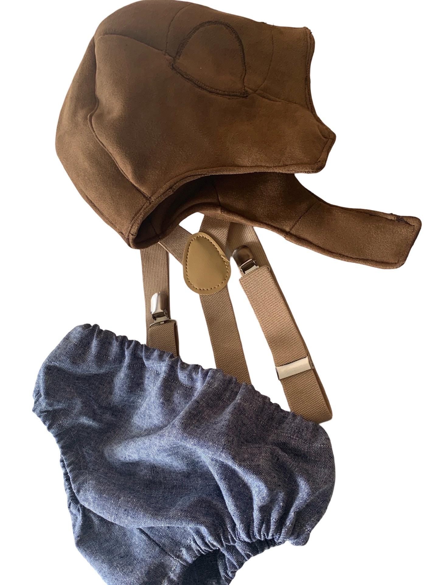 Aviator pilot sitter set - baby boy photo prop - baby clothes - vintage style - pilot cap - cake smash outfit - navy
