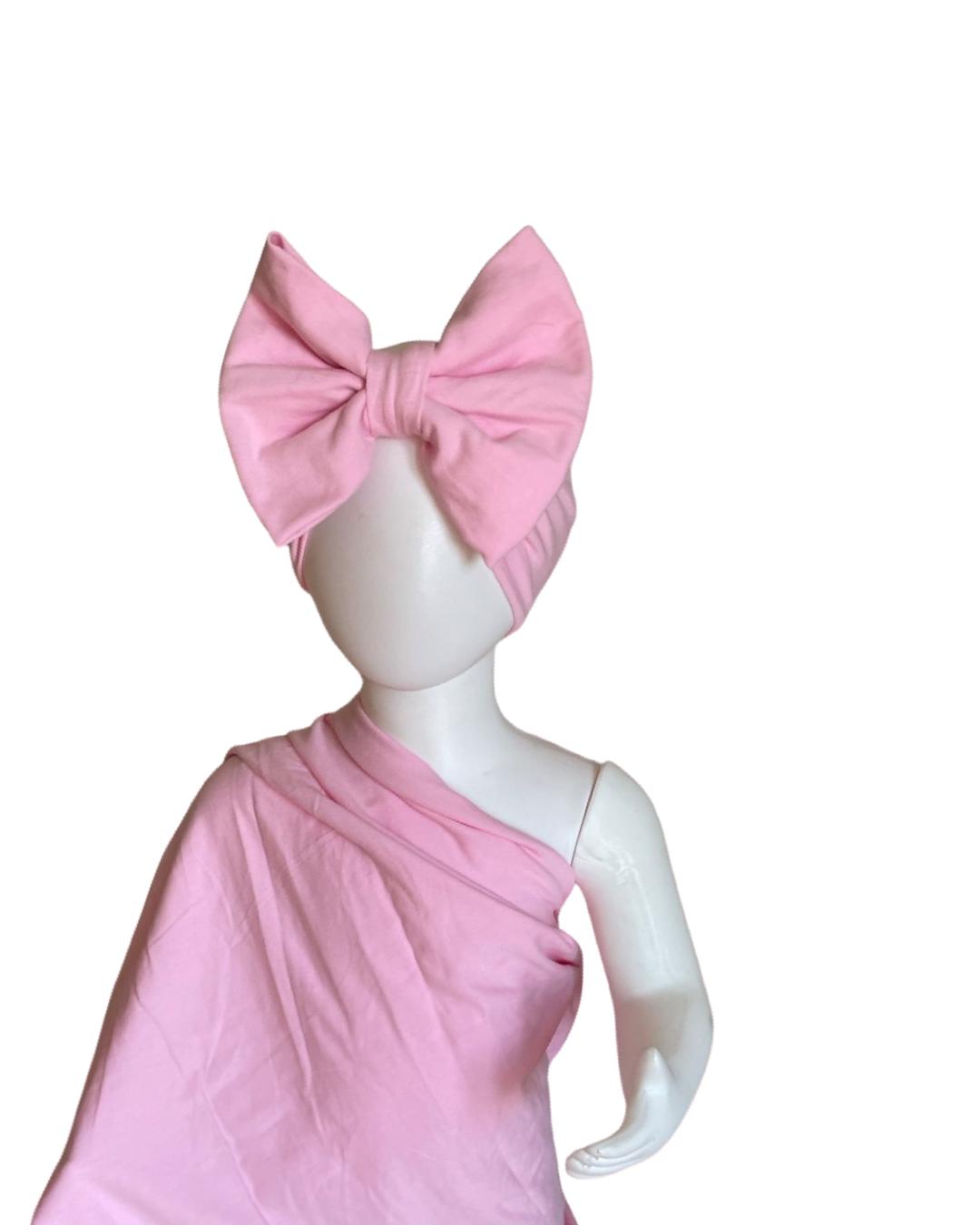 Baby Headband Bow, Soft jersey cotton fabric bow with soft stretchy cotton jersey band.