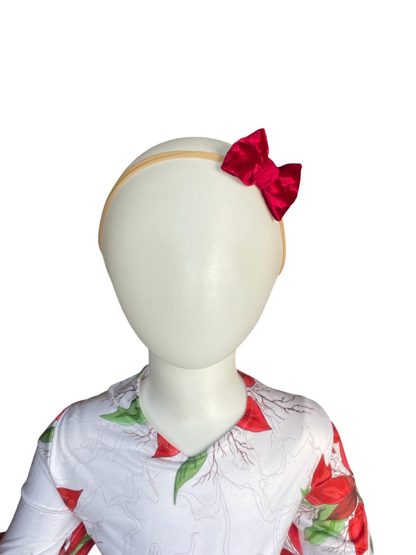 Velvet Hair Bows, Velvet Bow Headband, Velvet Bow Clip, Velvet Hair Ties