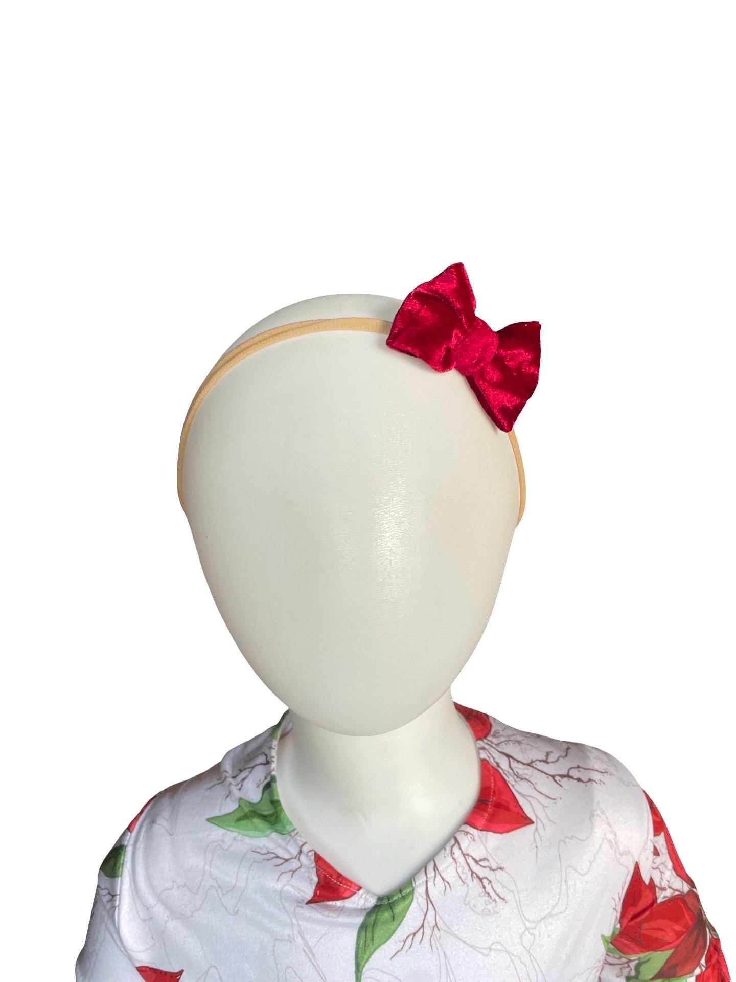 Velvet Hair Bows, Velvet Bow Headband, Velvet Bow Clip, Velvet Hair Ties