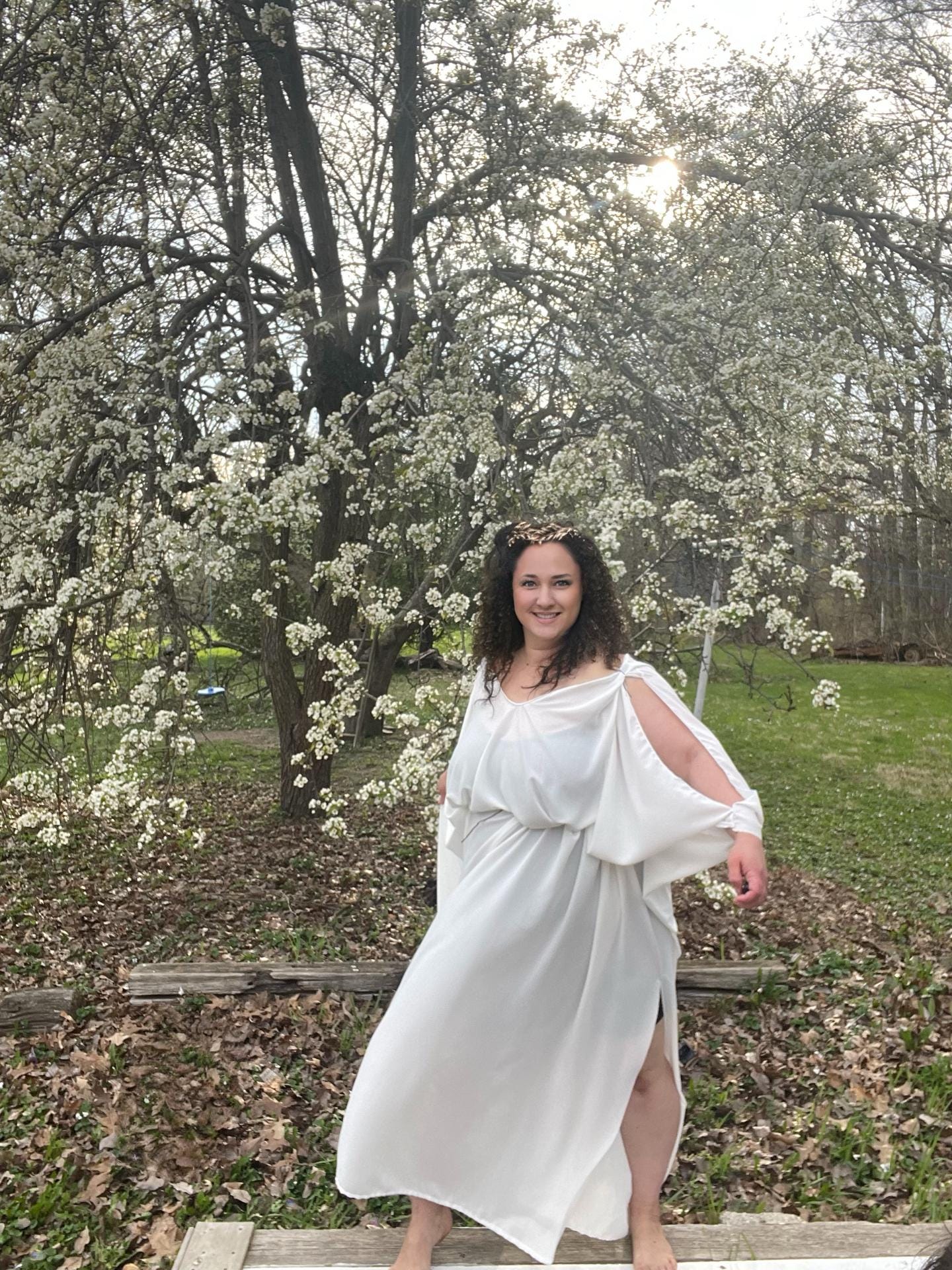 Long Summer Dress, Boho Dress, Wedding Dress, Goddess Dress, Bridesmaid Dress, Slit Summer Dress, Beach Dress, Gift for her