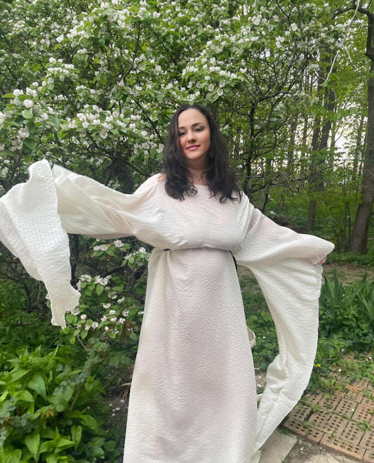 Flowy Summer Caftan Dress |  Maxi Dress Guinevere Lounge| Long batwing| Lounge Dress | Beach Cover Up | Maternity Gown| Photography beach