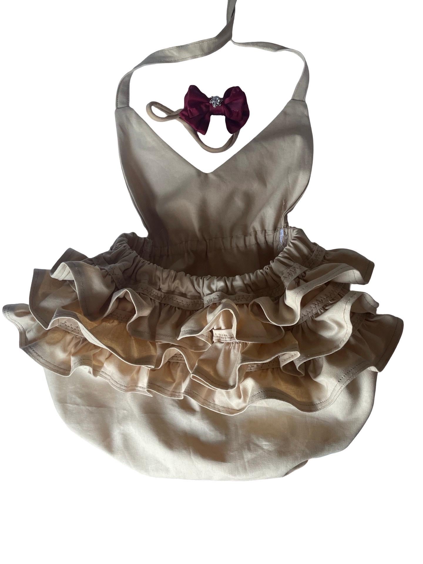 Cake smash outfit girl, cake smash romper, baby girl boho romper, first birthday outfit, smash cake outfit, cotton romper, 1st birthday outf