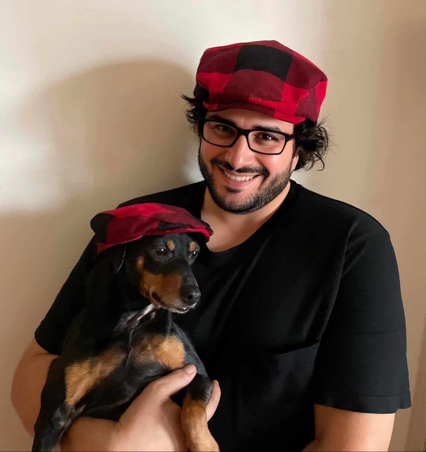 Matching Man & Dog Newsboy Cap! HANDMADE dog and man hats, dog caps, Fathers Day hat, flat cap, pet accessories, man and dog gift