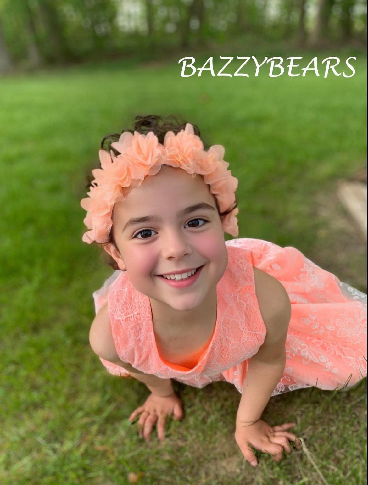 Flower girl headband, flower girl hair accessories, bridesmaid hair piece, flowergirl gift, wedding hair accessories, satin headband
