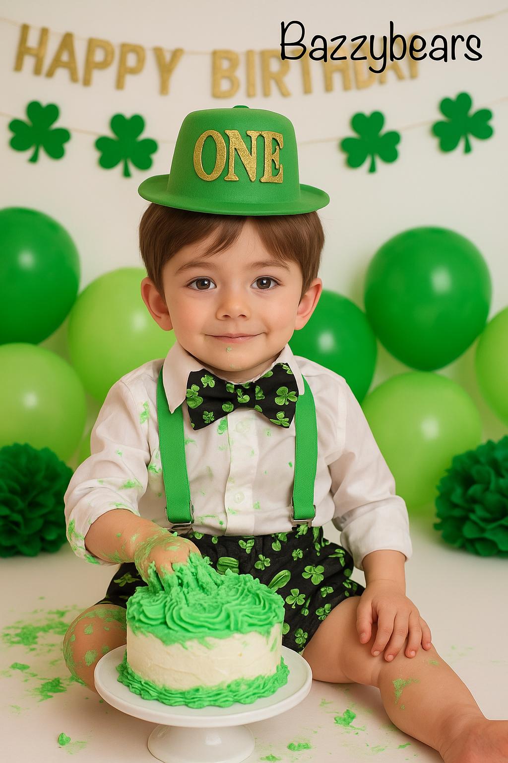 Boy Cake Smash Outfit, Cake Smash Set, St. Patrick’s Day Cake Smash, Lucky One Cake Smash, Irish 1st Birthday, Boy 1st Birthday