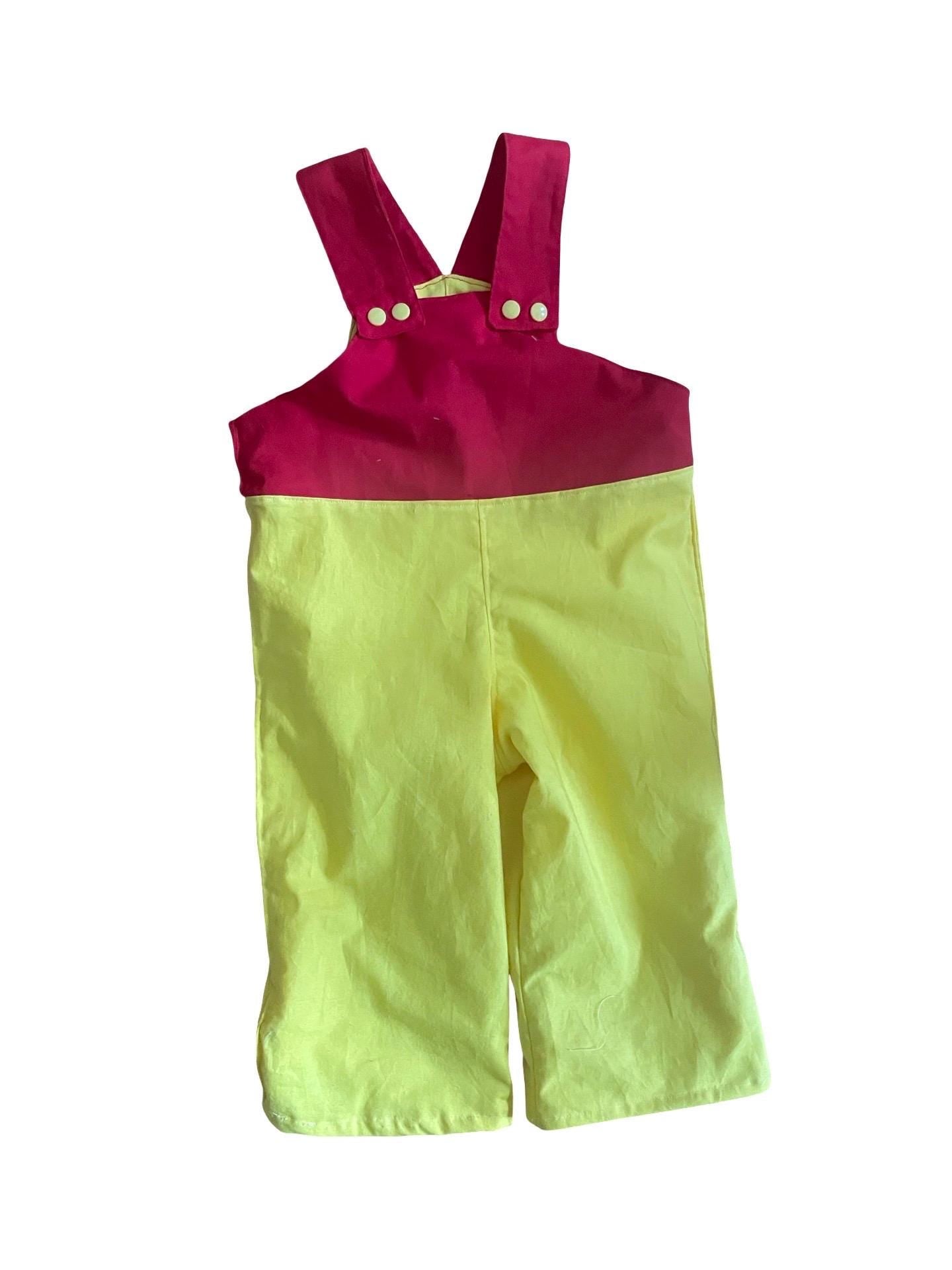 First birthday outfit, 1st birthday outfit, cake smash overalls, cake smash outfit, dungarees, honey overalls/ outfit, red yellow overalls